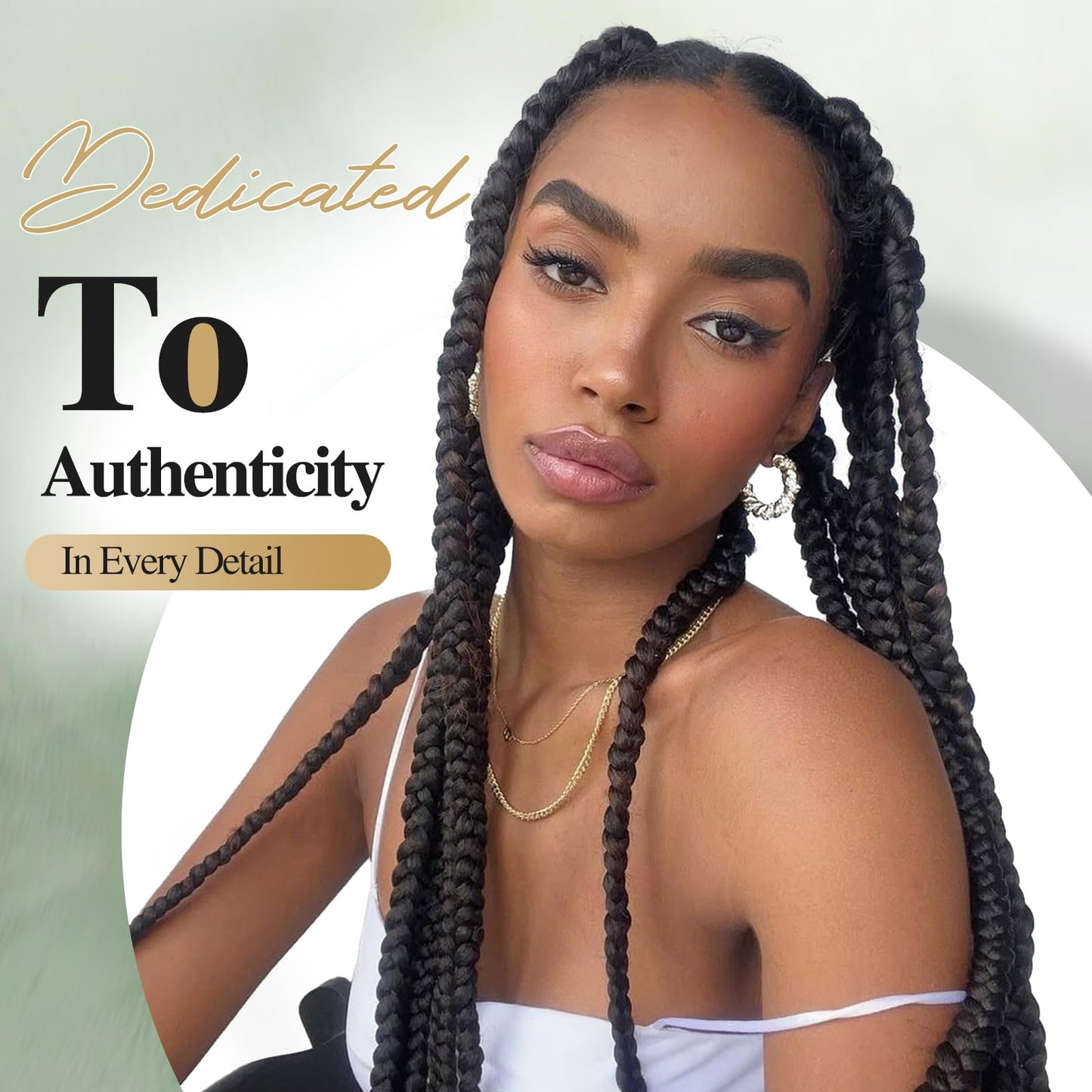 WIGER 360 Full Lace Braided Wigs for Black Women, 34 Inch Transparent HD Lace, Single-layer Jumbo Braids, 22 Handmade Braids, Natural Black Synthetic Lace Front Hair Wig
