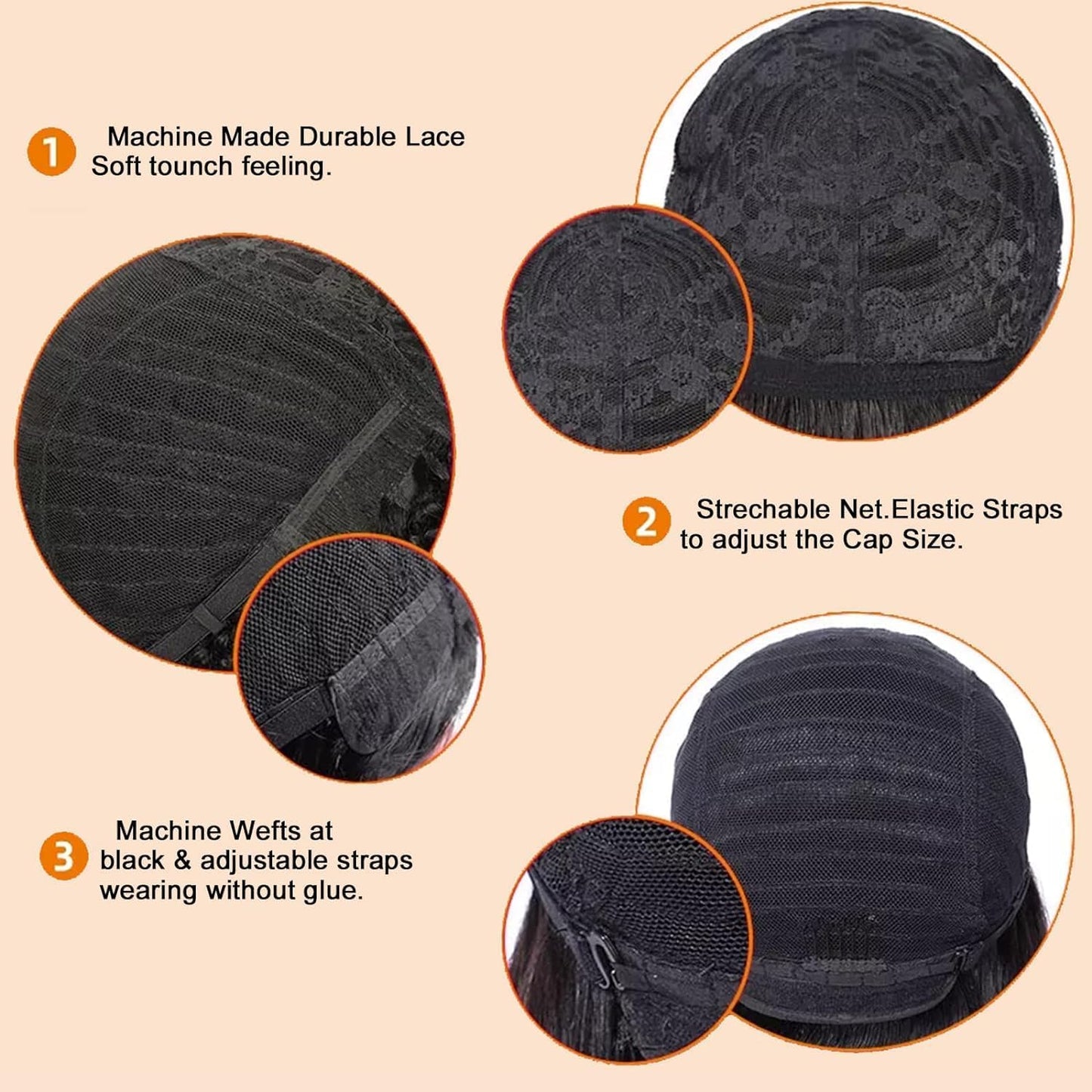 Flandi Pixie Cut Wigs for Black Women Pixie Cut Wig Human Hair Short Layered Wigs Full Machine Made Short Haircut Wig Glueless with Bangs Black with Brown F1B33