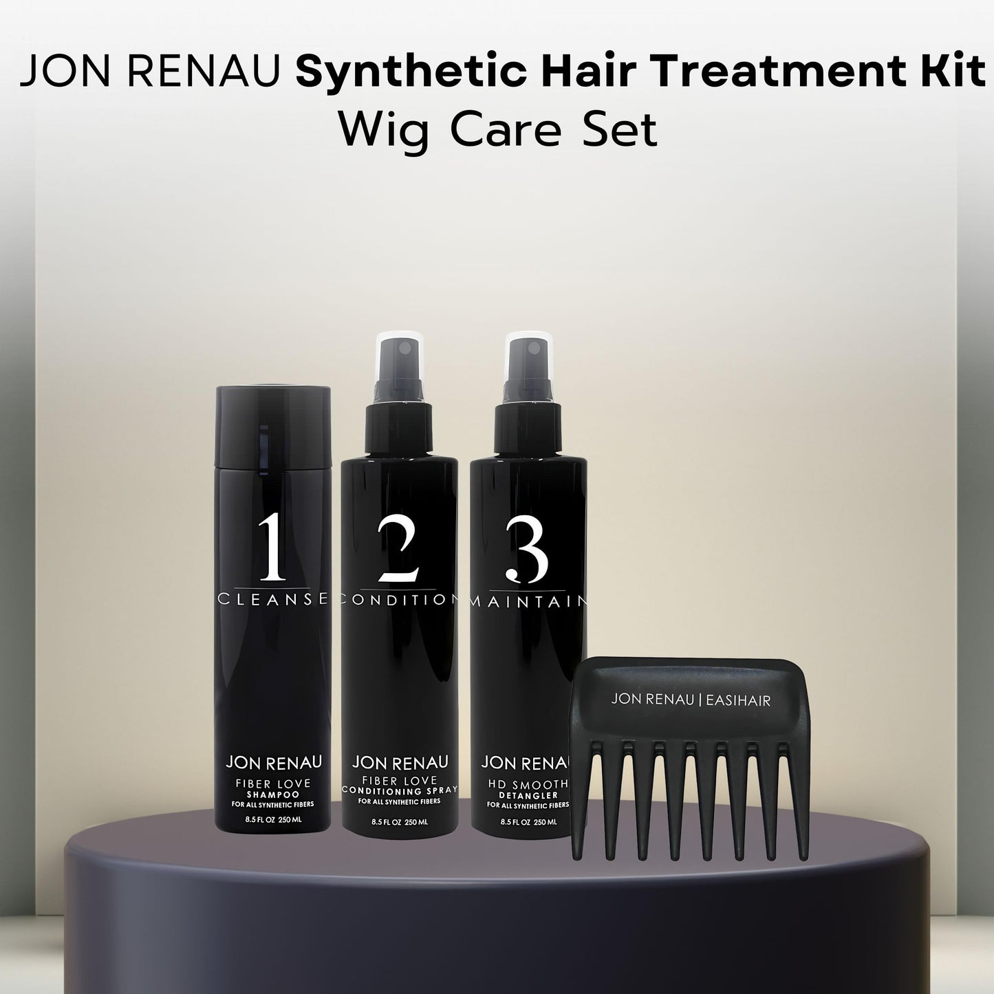 Jon Renau Synthetic Hair Treatment Kit - 4pc Kit - Synthetic Wigs Care Products