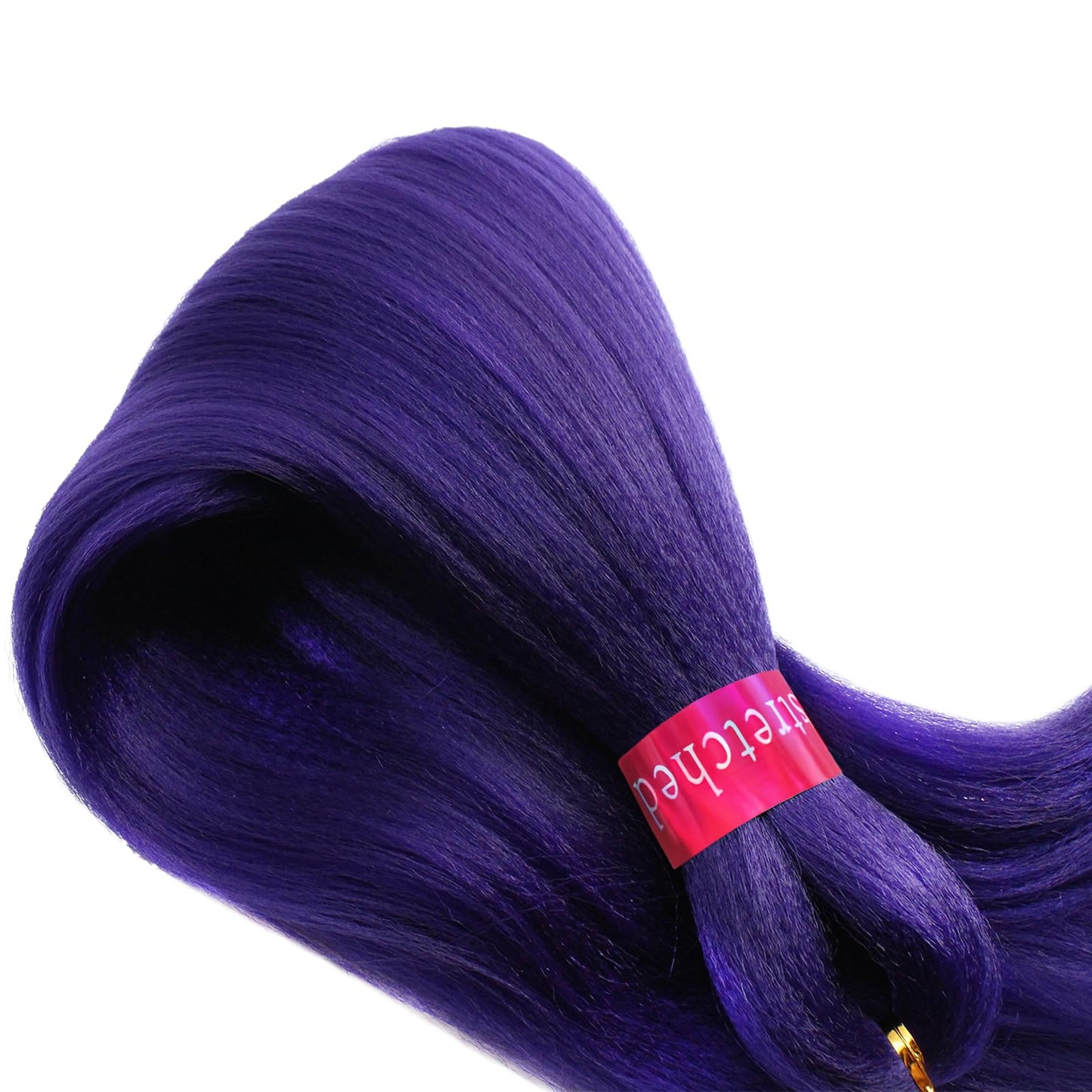 Dark Purple Braiding Hair Pre Stretcehd 30 Inch Professional Synthetic Braiding Hair For Crochet Braids Box Braids Boho Braids Croceht Hair Extensions