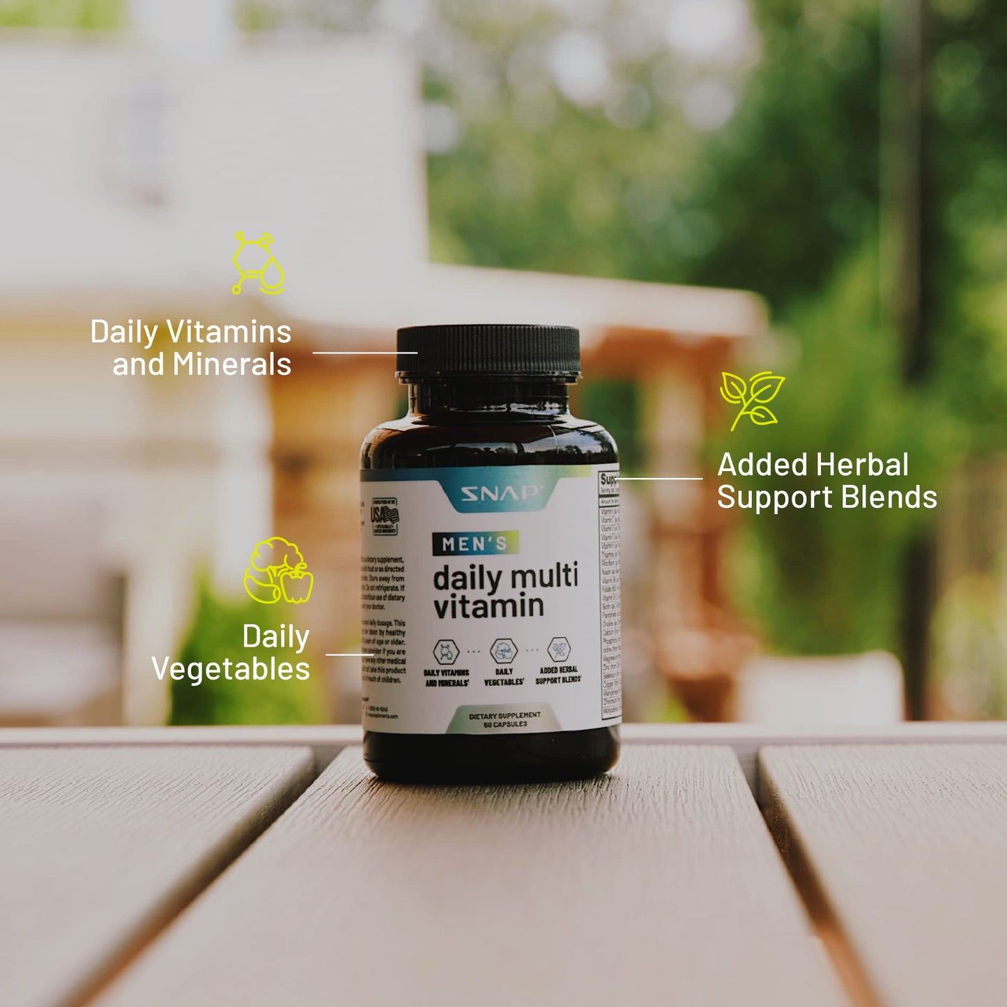 Snap Supplements Prostate Support Supplement Bundle with Men's Multivitamins, 90 Capsules & 60 Capsules
