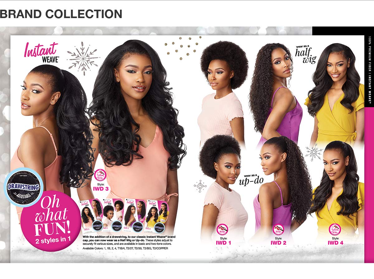 Instant Weave Sensationnel Half Wig Drawstring Cap IWD 3 (1)
