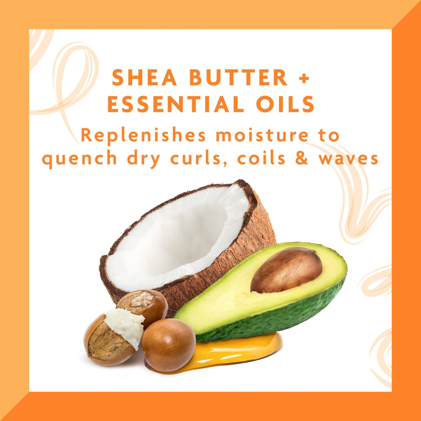Cantu Coconut Oil Shine & Hold Mist with Shea Butter for Natural Hair, 8 fl oz