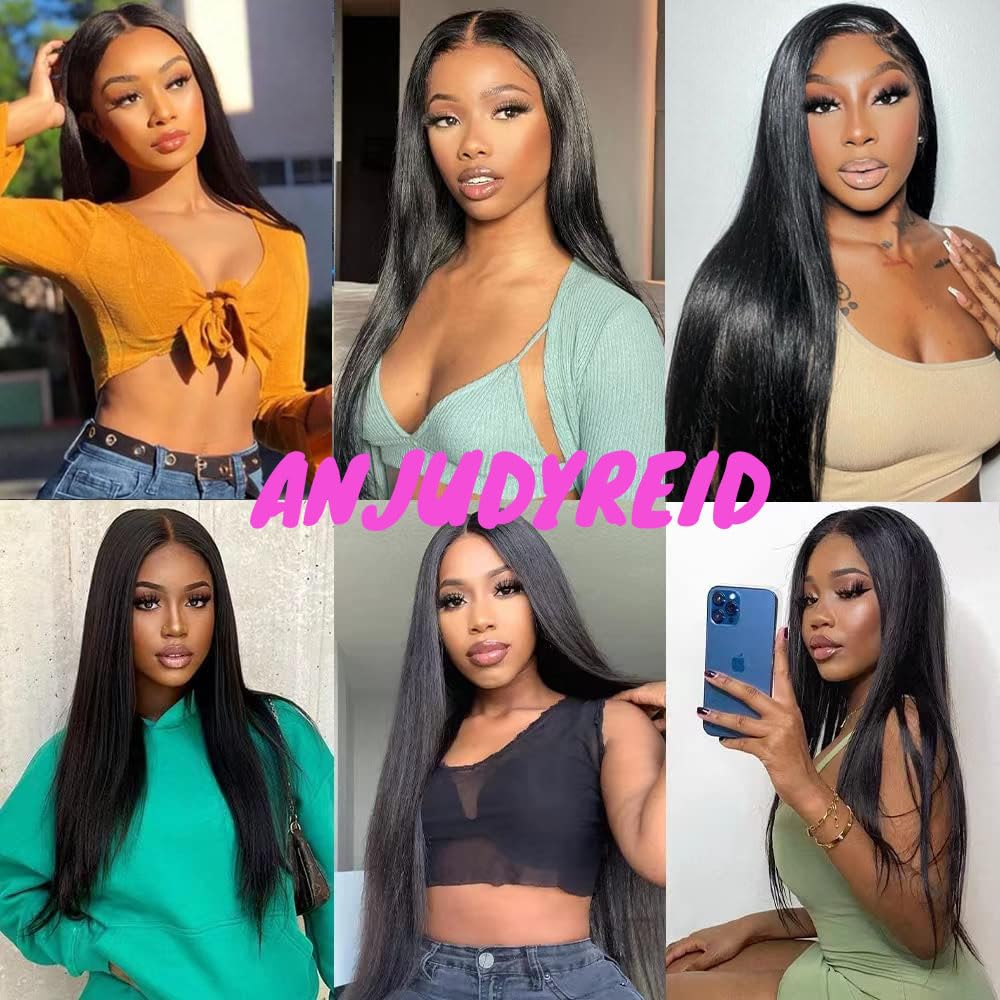 AnJudyReid Straight Bundles Human Hair Bundles Straight 1 Bundle 20 Inch Single Bundle Brazilian Virgin Straight Hair Straight Bundles Human Hair Bundles For Black Woman
