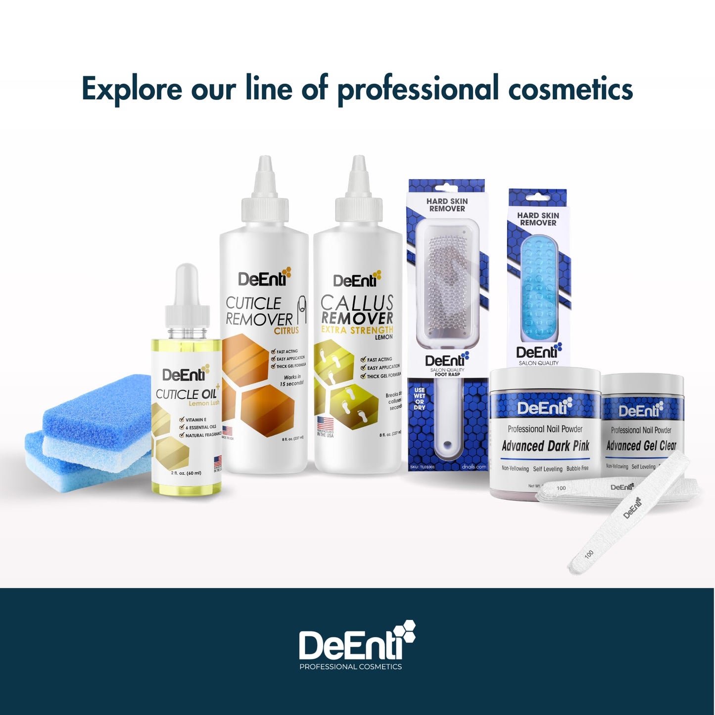DeEnti Double Pumice Pack, Bundle Includes Mint Scented Callus Remover, 2 Pumice Stones for Feet, and 4 Pairs of Gloves, Salon Grade Foot Care, Home Manicure and Pedicure Kit