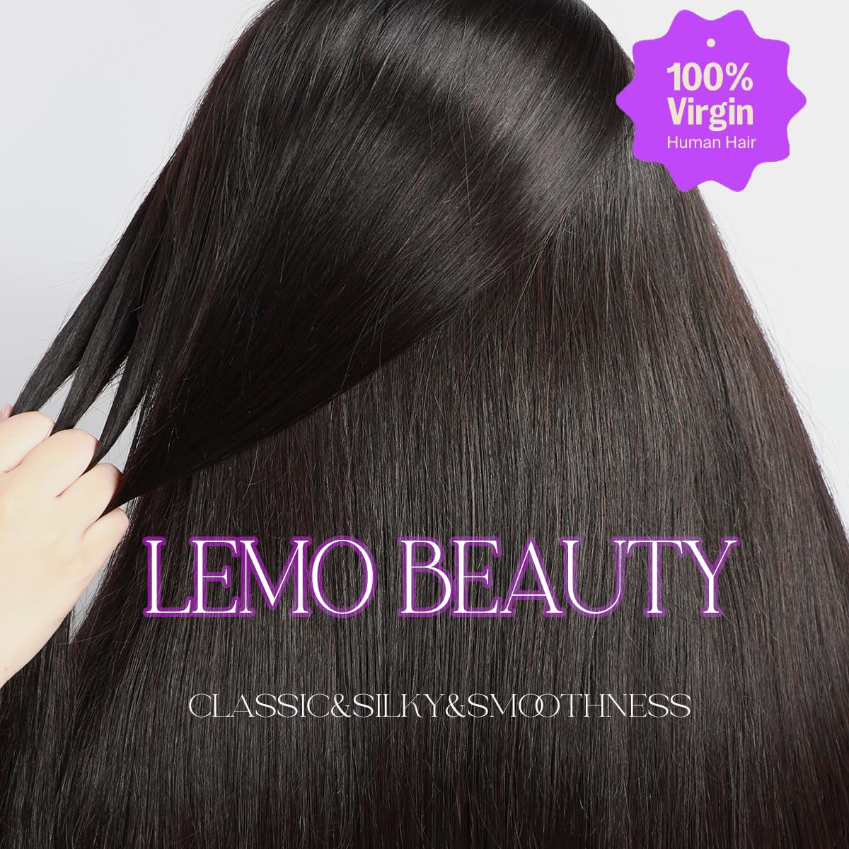 Lemo beauty Straight Human Hair Wigs 13x4 Hd Lace Front Wigs Human Hair for Black Women 12A Double Drawn Brazilian Virgin Human Hair Transparent Lace Pre Plucked&Pre Bleached Lace Front Wigs 220%