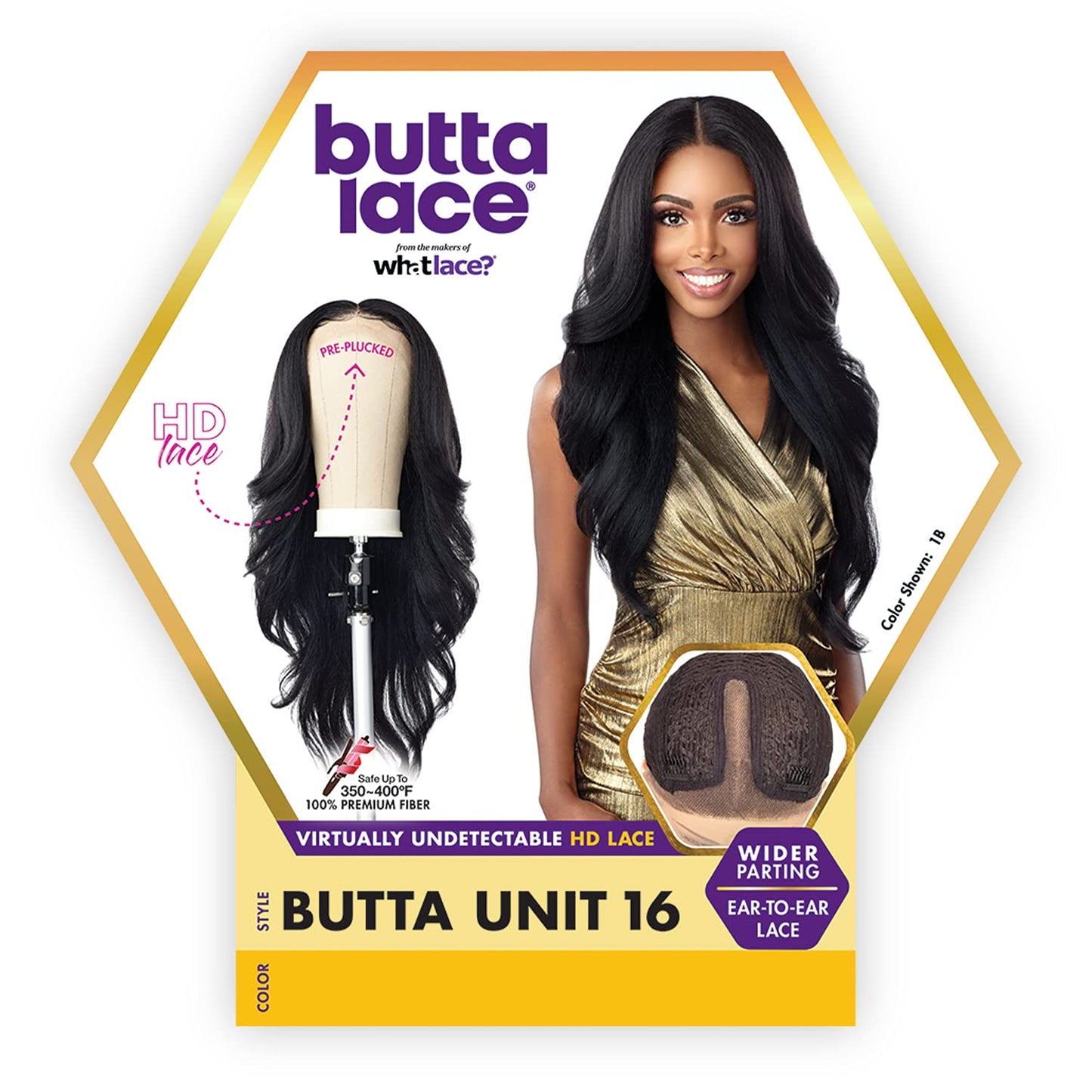 Sensationnel Butta Lace HD Lace Pre Plucked Virtually Undetectable Wider Parting Ear To Ear Lace BUTTA UNIT 16 (1)