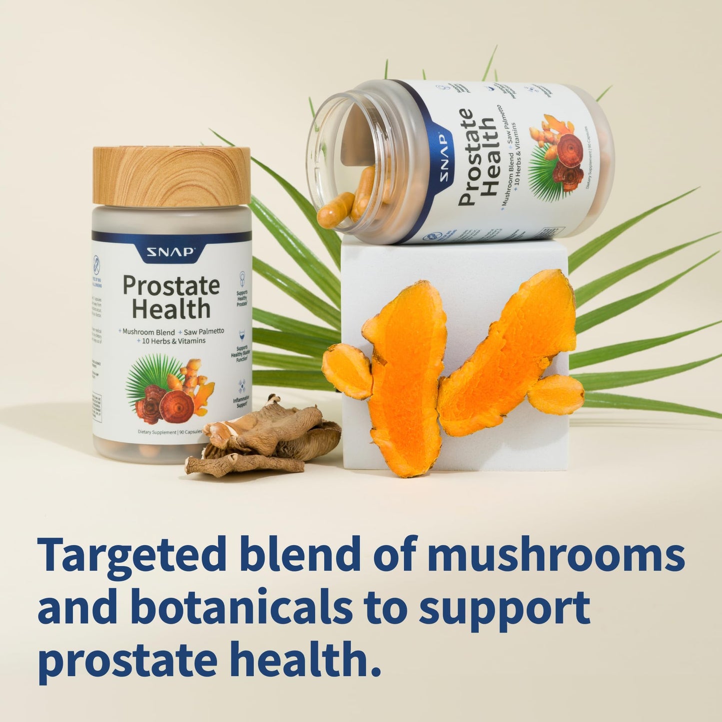 Snap Supplements Prostate Support Supplement Bundle with Men's Multivitamins, 90 Capsules & 60 Capsules