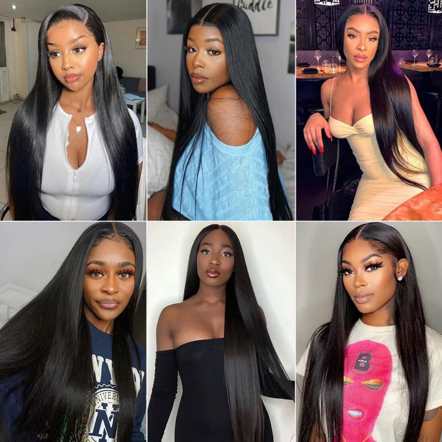 SIIKAP Straight Human Hair Bundles 100% Unprocessed 12A Brazilian Virgin Hair 14 14 14 Inch Straight Bundles Human Hair Double Weft 3 Bundles Straight Weave Natural Black