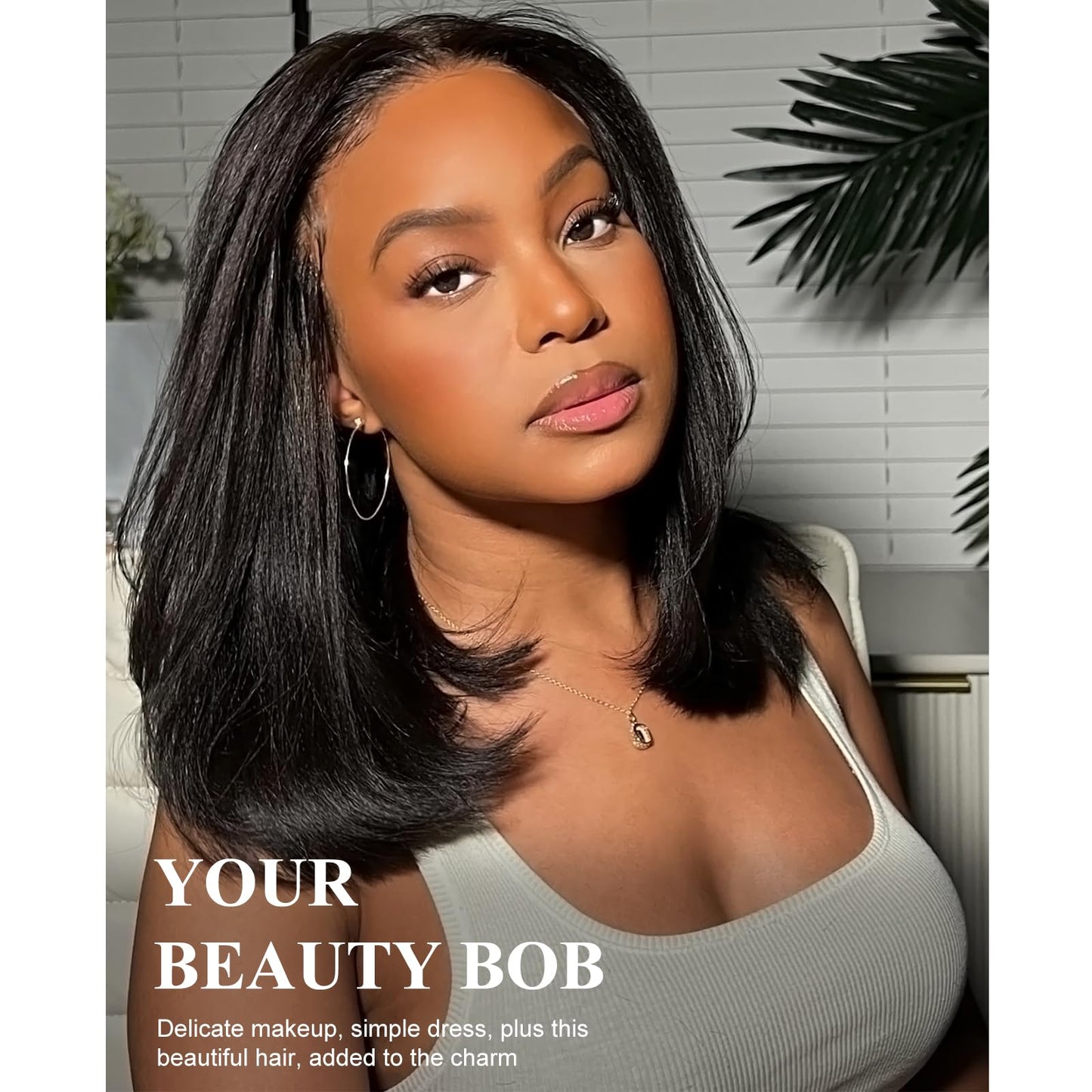 Arabella Hair 12inch 6x6 Bob Wig Human Hair Real 210% Density Ready to Go Glueless Wig 12a Straight Bob Wigs Human Hair Pre Cut Lace Pre Bleached Tiny Knots (12inch, 6x6 Glueless Bob)