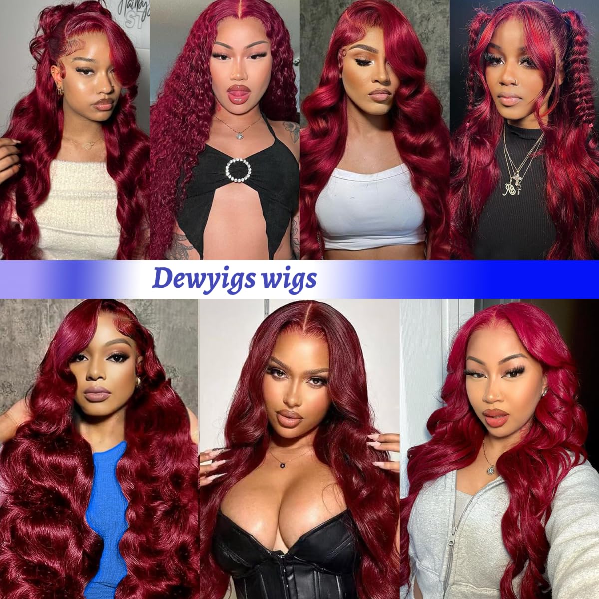Dewyigs 28 Inch 99J Burgundy Lace Front Wigs Human Hair 13x4 HD Transparent Body Wave Lace Front Wigs Human Hair Pre Plucked 99j Burgundy Red Wine Glueless Human Hair Wigs for Women
