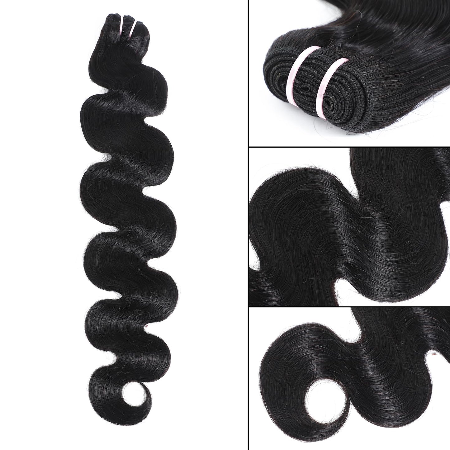 15A Raw Indian Human Hair Bundles Body Wave Bundles Human Hair,Triple Lifespan Virgin Remy Hair,No Tangle Shedding,Keep Texture Silky Soft After Multiple Washes (1 Bundle Natural Black, 26 inch)
