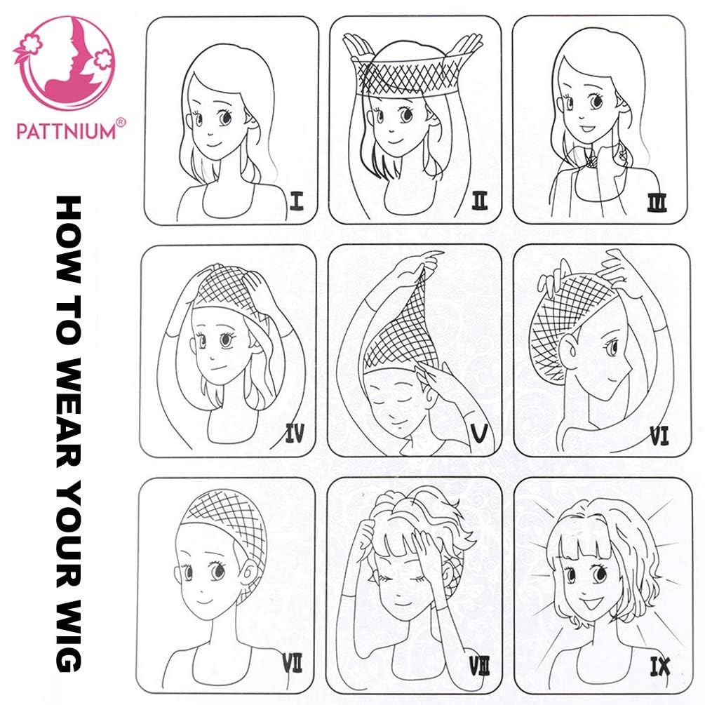 PATTNIUM Brown Short Curly Wig for Girls Kids Shoulder Length Brown Curly Synthetic Wig with Wig Cap Halloween Cosplay Costume Party Daily Wig
