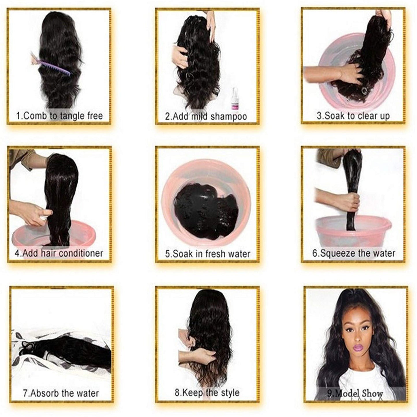 Design Hair Products Women Middle Highlights Wigs Long Part for Synthetic Brown Blonde Straight Mixed wig Osier Hair(A,16)