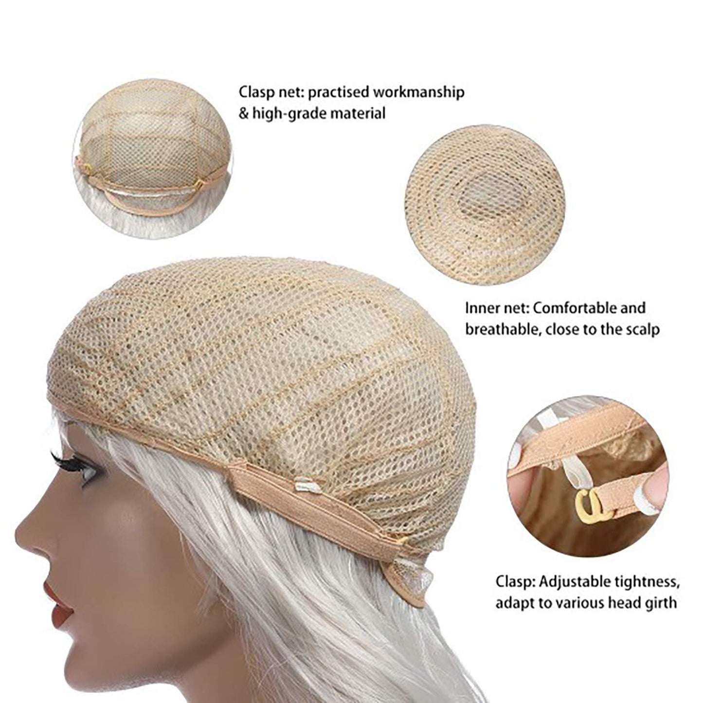 Design Hair Products Women Middle Highlights Wigs Long Part for Synthetic Brown Blonde Straight Mixed wig Osier Hair(A,16)