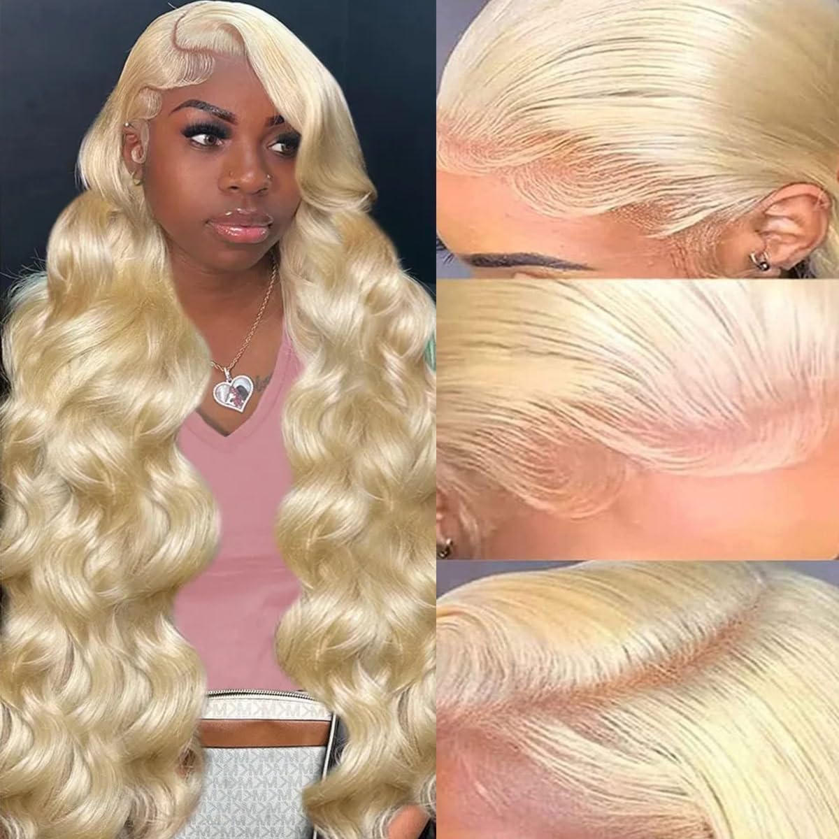 Resore 613 13x6 Lace Front Wig Human Hair 30 Inch 200 Density 613 Wig HD Transparent Lace 613 Human Hair Wig Body Wave Blonde Lace Front Wigs Human Hair for Women