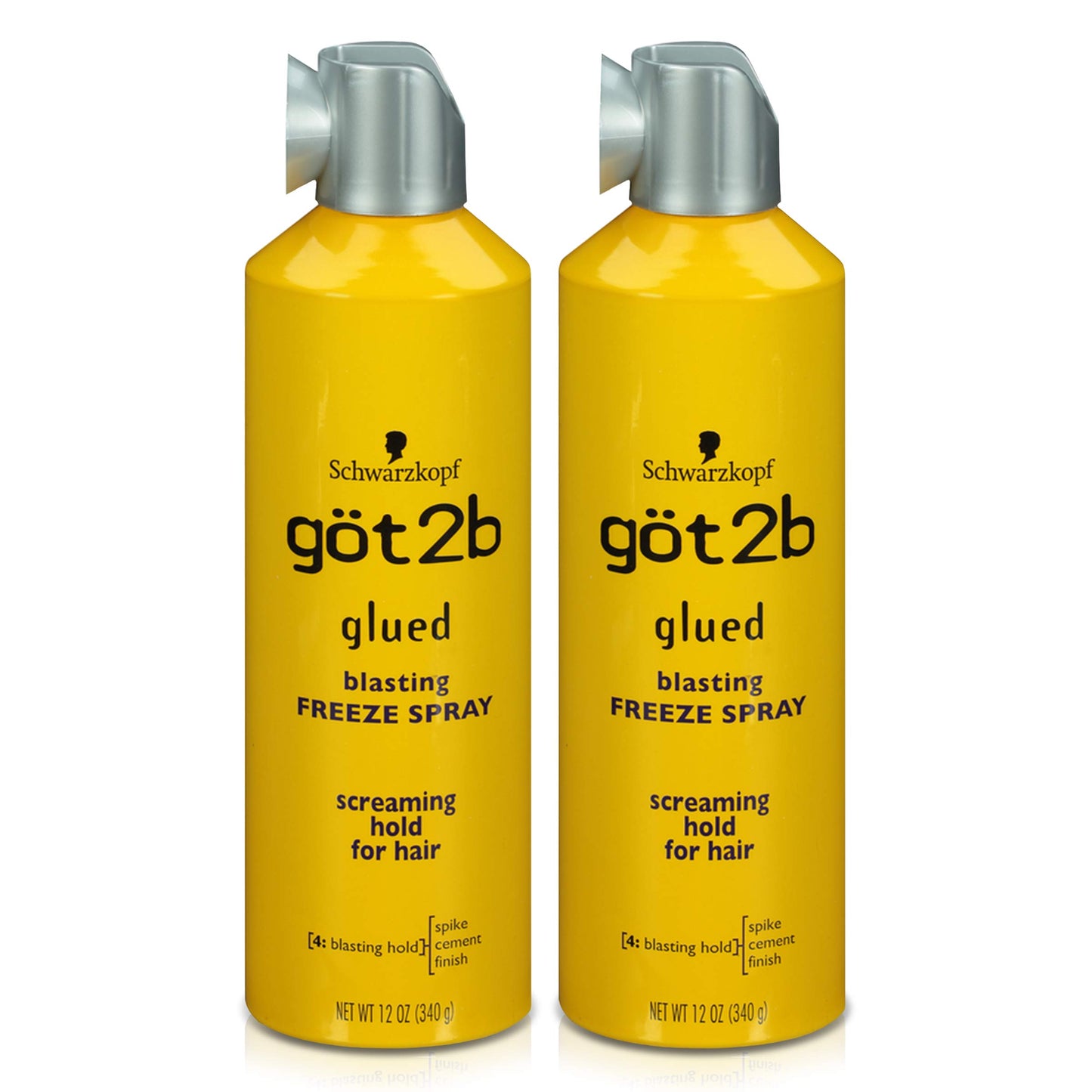 Got2b Glued Blasting Freeze Hairspray, 12 oz, Pack of 2