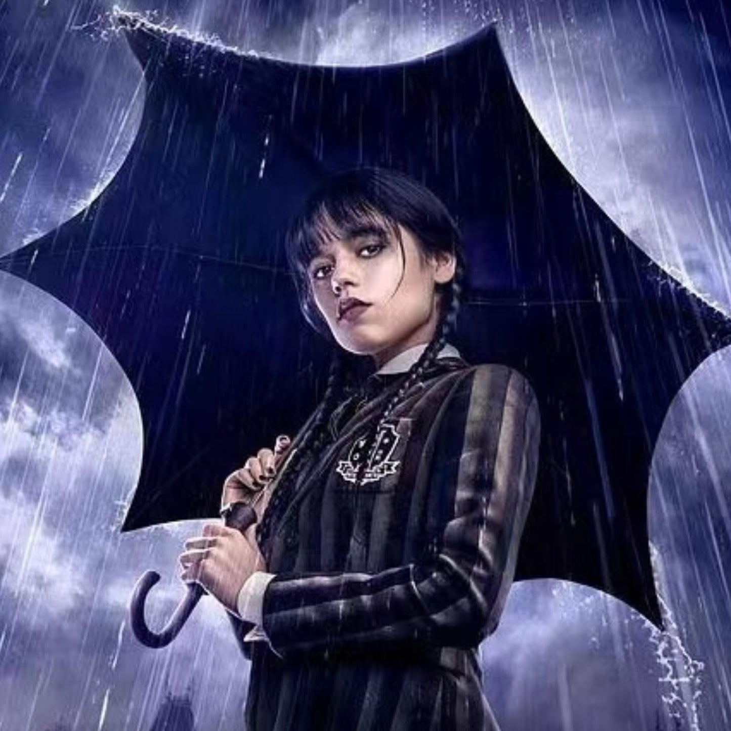 Tatibana Girls Kids Long Straight Black Braided Wig with Bangs Synthetic Wig with Wig Cap Halloween Party Cosplay Wig Suitable for girls and children aged 12 and above