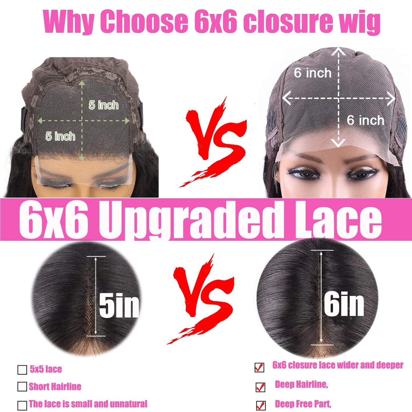 Bob Wig Human Hair Glueless 6x6 Hd Lace Closure Bob Wigs for Women Pre Plucked Bleach Knots Straight Short Bob Lace Front Wigs with Baby Hair Unprocessed Brazilian Virgin Hair Natural Black 12 Inch