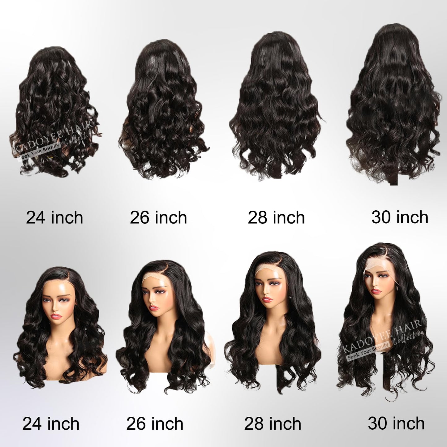 KADOYEE Body Wave Lace Front Wigs Human Hair 180 Density 13x4 HD Lace Front Wigs Human Hair Pre Plucked Glueless Wigs Human Hair Frontal Wigs with Baby Hair for Black Women 28 Inch