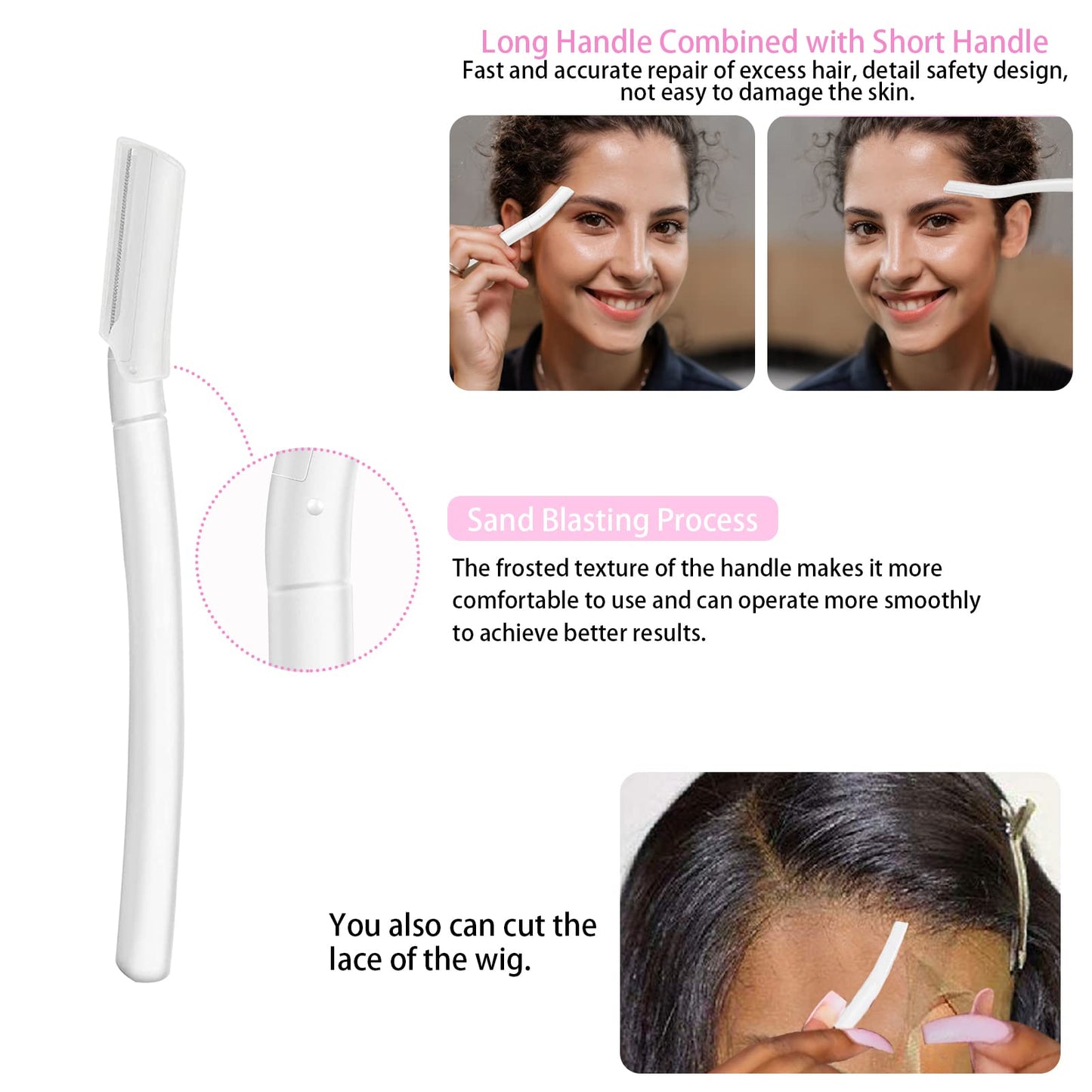 Goiple 11 PCS Wig Kit for Lace Front Wigs for Beginners, Hair Wax Stick Lace Melting Elastic Band for Wigs, Edge Laying Scarf, Eyebrow Razor, Tweezer, Edge Brush, Wig Band, Mini Scissor, Comb (Black)