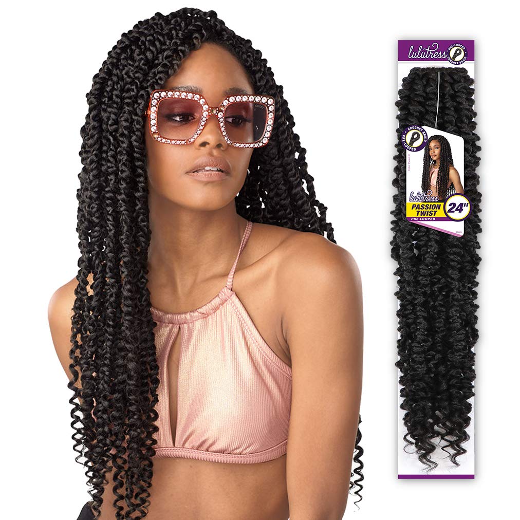 MULTI PACK DEALS! Sensationnel Crochet Braids Lulutress Passion Twist 24" (1-PACK, 1B)