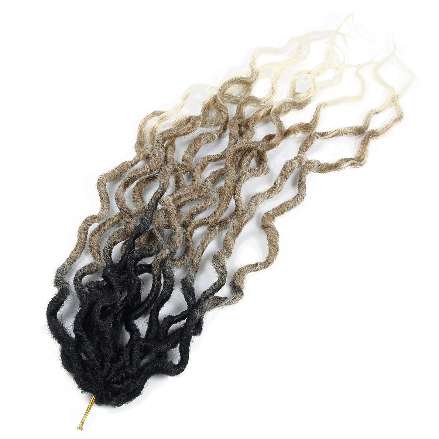 Faux Locs Crochet Hair 6Packs 24Inch Goddess Locs Crochet Hair,Soft Locs Crochet Locs With Curly Ends (24'', 1B/27/613)