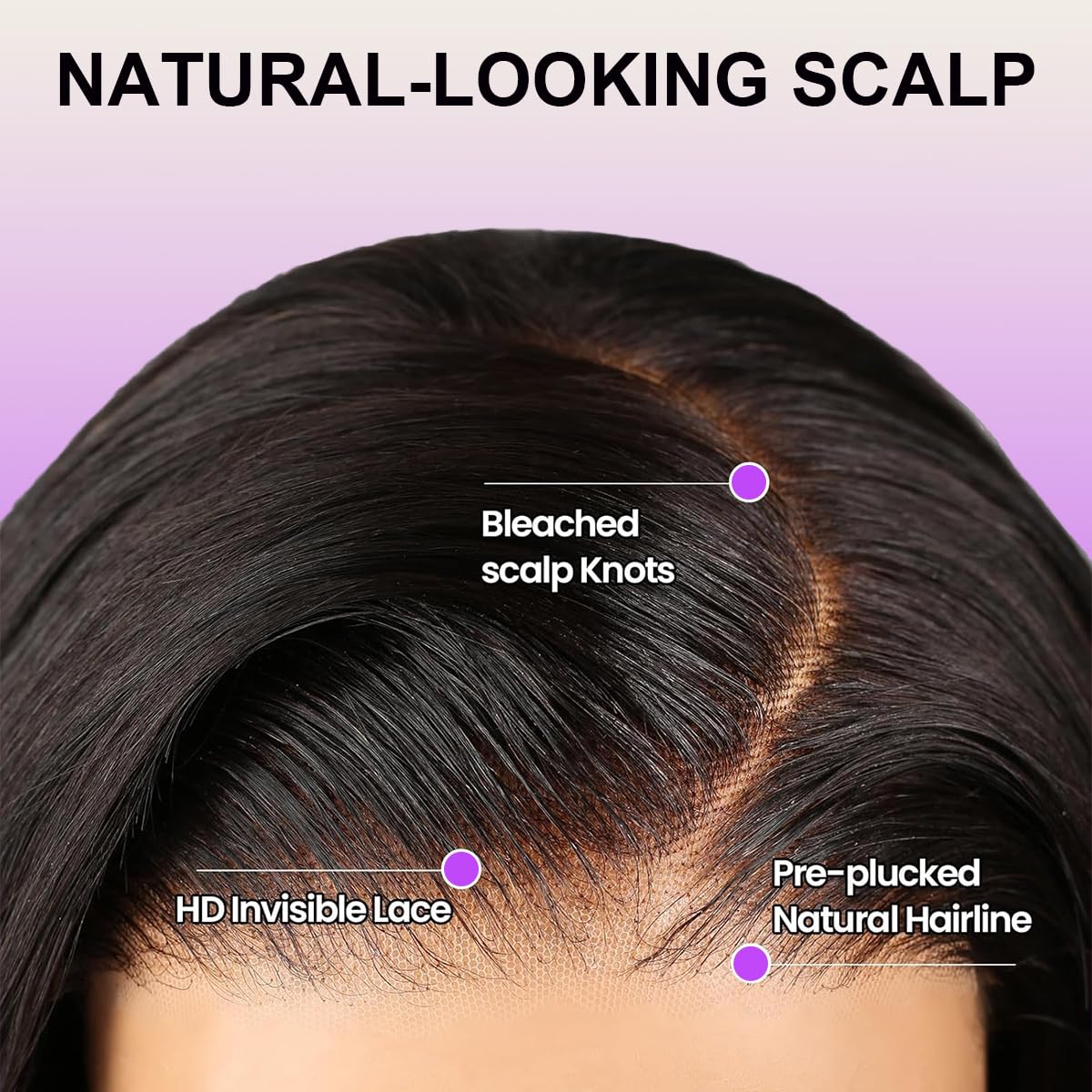 Lemo beauty Straight Human Hair Wigs 13x4 Hd Lace Front Wigs Human Hair for Black Women 12A Double Drawn Brazilian Virgin Human Hair Transparent Lace Pre Plucked&Pre Bleached Lace Front Wigs 220%