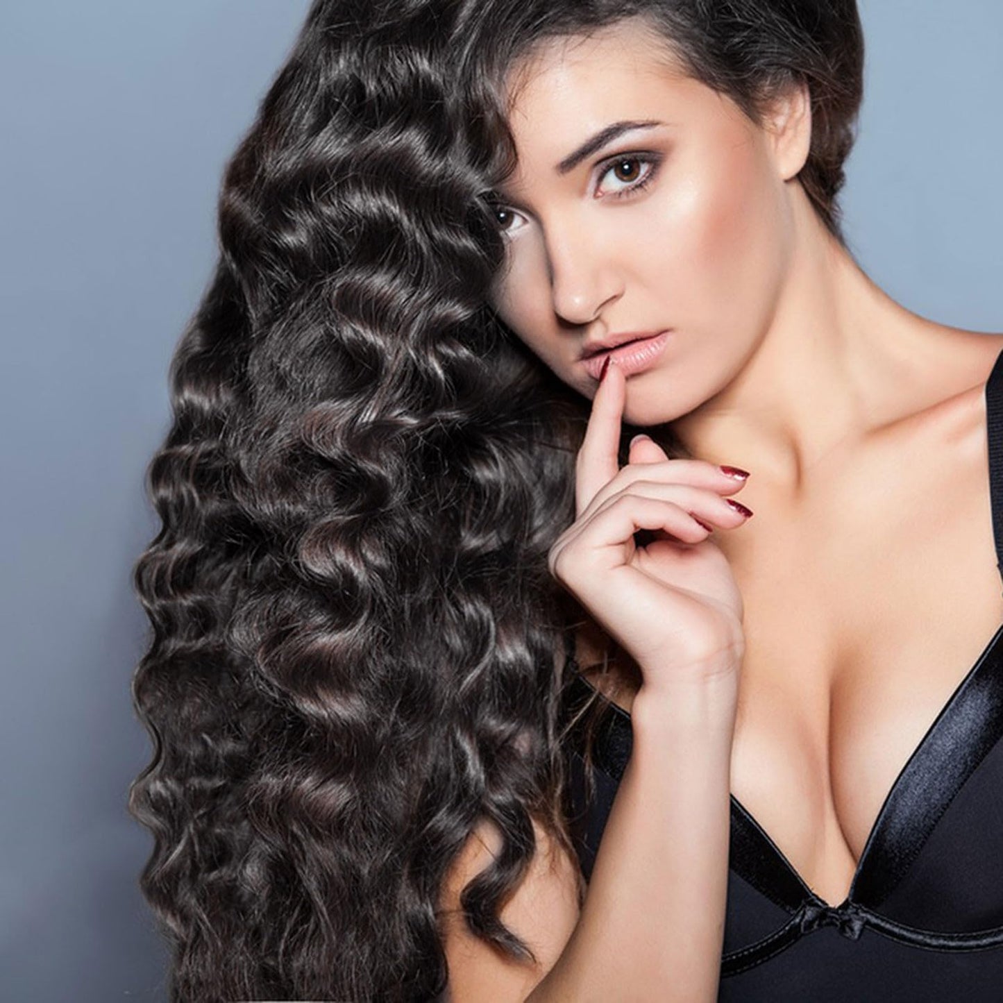 YruYptpaln Deep Wave Lace Front Wigs Unice Hair Glueless Wigs Wet and Wavy Lace Front Wigs Middle Part Wigs for Black Women(Black, One Size)