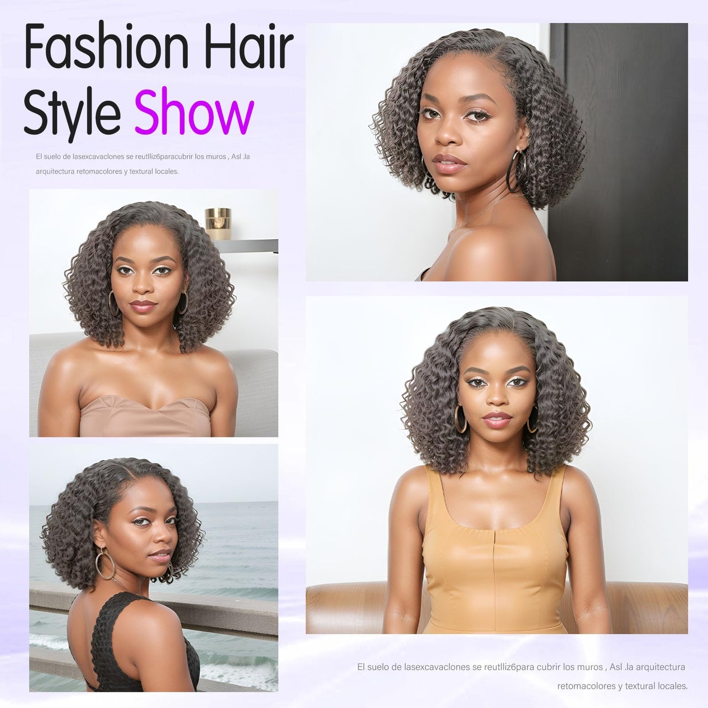 HANASCC Salt and Pepper Grey Wigs Human Hair Bob Wig 13x4 Deep Curly Lace Front Wigs Human Hair Pre Plucked Natural Hairline Gray Human Hair Wig HD Transparent Curly Short Bob Wigs for Women 12 Inch