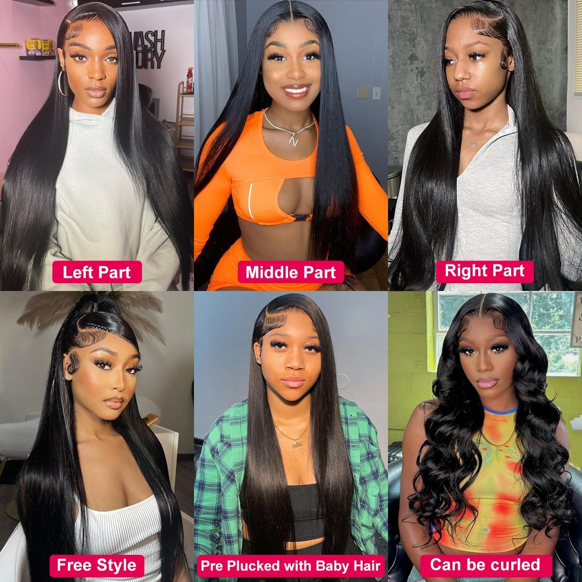 Nawpum 26 Inch 13x6 Lace Front Human Hair Wigs 180 Density Pre Plucked Straight HD Lace Wigs Human Hair 13x6 Straight Lace Frontal Wigs Human Hair Wigs for Women Glueless Wig