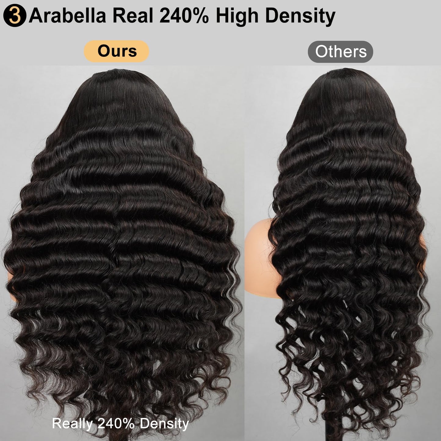 Arabella 5x6 Wear and Go Glueless Wigs 210% Density Lace Front Wigs Human Hair Pre Cut Glueless Wigs Human Hair 12A Loose Curly Wig 100% Pre Bleached New Body Wave(24inch, 5X6 New Body Wave Wig)