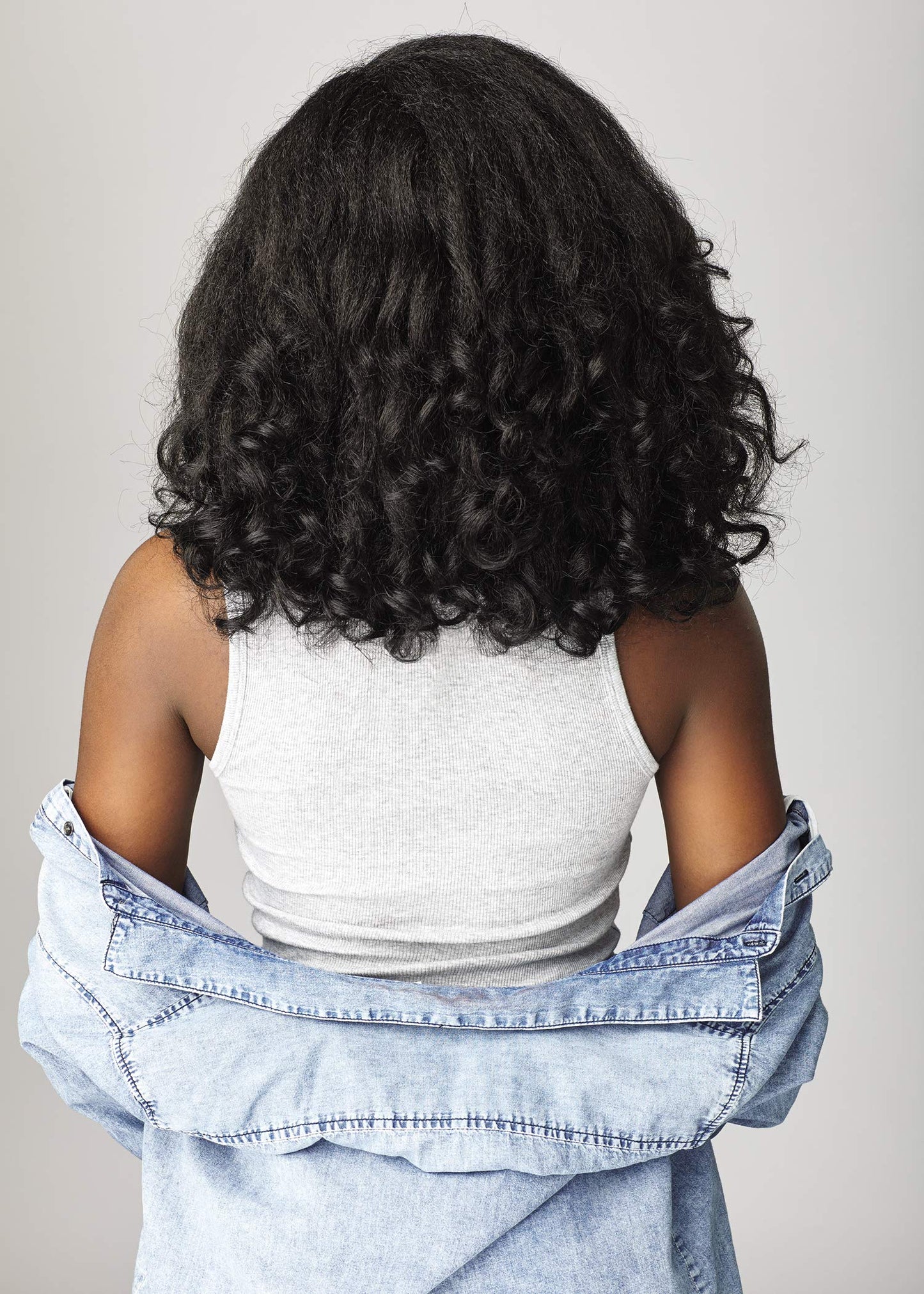 Sensationnel Curls Kinksandco Half Wig - Rain Maker Instant Weave Drawstring Cap for Natural 3C to 4C Hair Textures (1 JETBLACK)