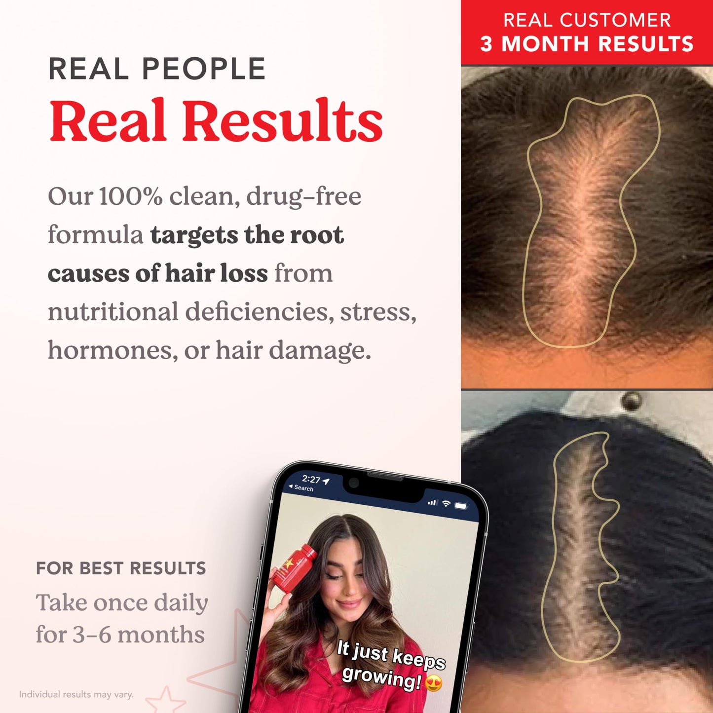HAIRtamin Advanced Formula Hair Vitamins for Women & Men | Vegan 5000 Mcg Biotin Capsules Vitamin Supplement | Hair Skin and Nail Capsule Supplement to Promote Hair Growth & Thickness | 30 Count