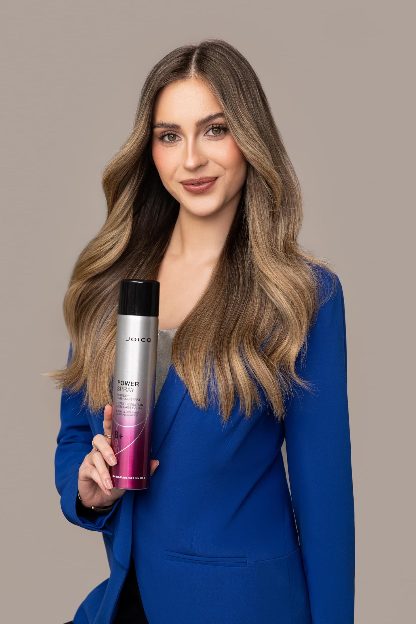 Joico Power Spray Fast-Dry Finishing Spray | For Most Hair Types | Protect Against Heat & Humidity | Protect Against Pollution & Harmful UV | Paraben & Sulfate Free | 72 Hour Hold | 1.5 Fl Oz