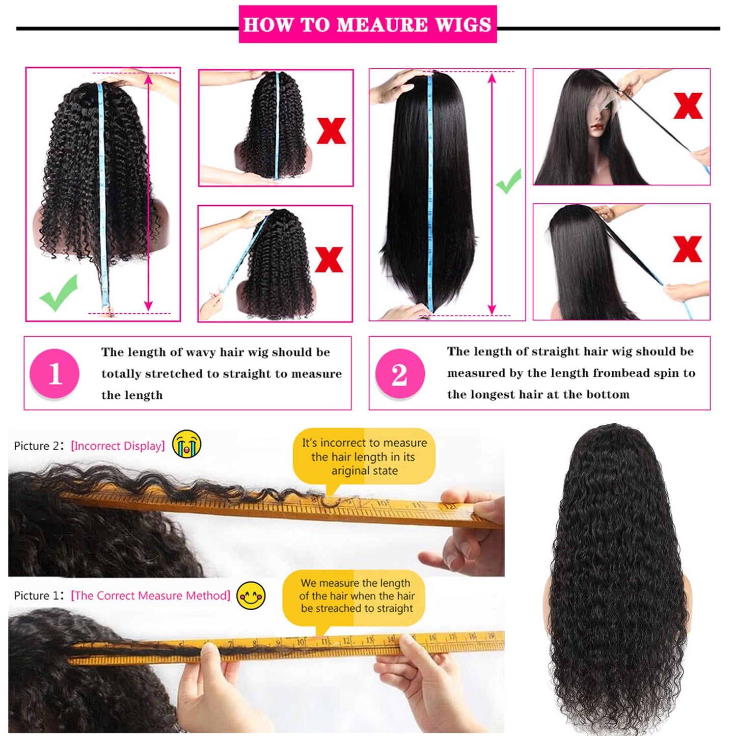 Water Wave Lace Front Wigs 180% Density Pre Plucked with Baby Hair 13x4 Transparent Water Wave Lace Front Wigs 10A Unprocessed Virgin Human Hair 22Inch Glueless Water Curly Wave Wigs Natural Color