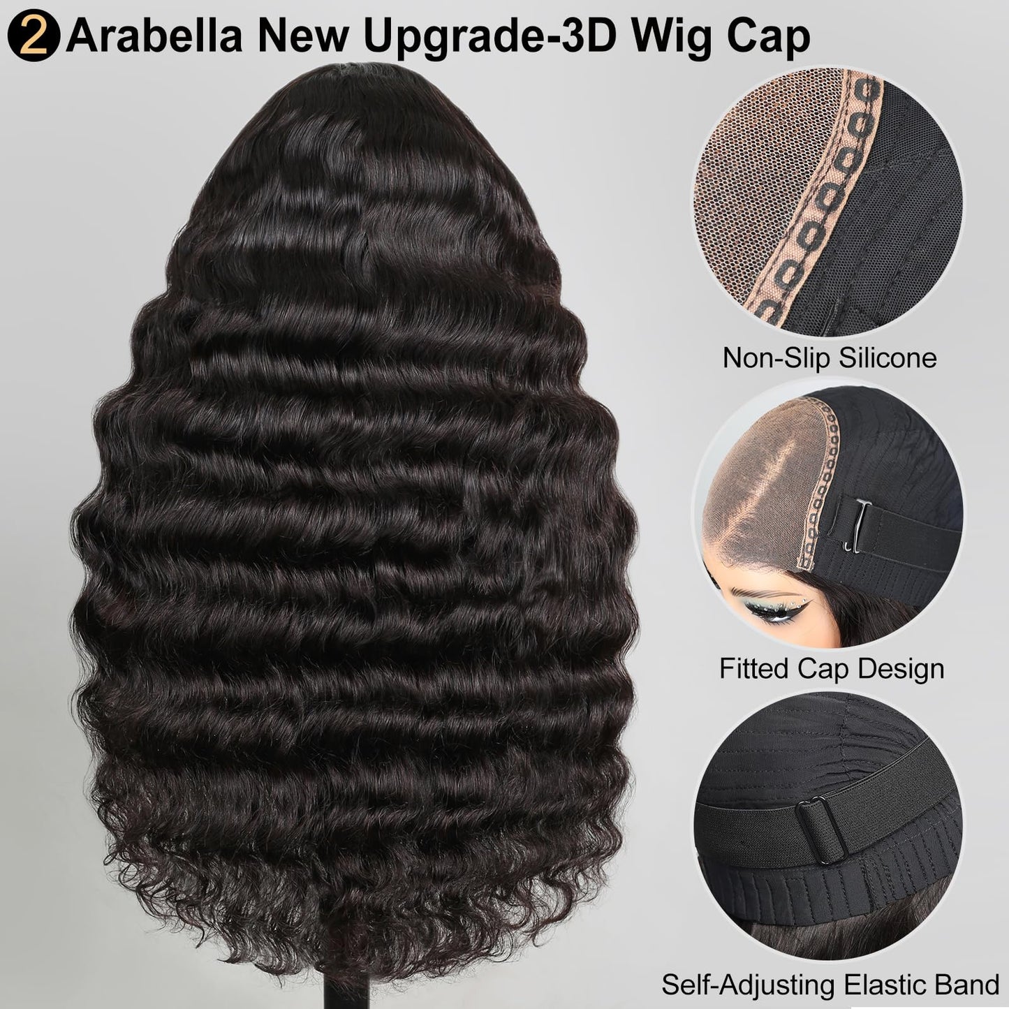 Arabella 5x6 Wear and Go Glueless Wigs 210% Density Lace Front Wigs Human Hair Pre Cut Glueless Wigs Human Hair 12A Loose Curly Wig 100% Pre Bleached New Body Wave(24inch, 5X6 New Body Wave Wig)