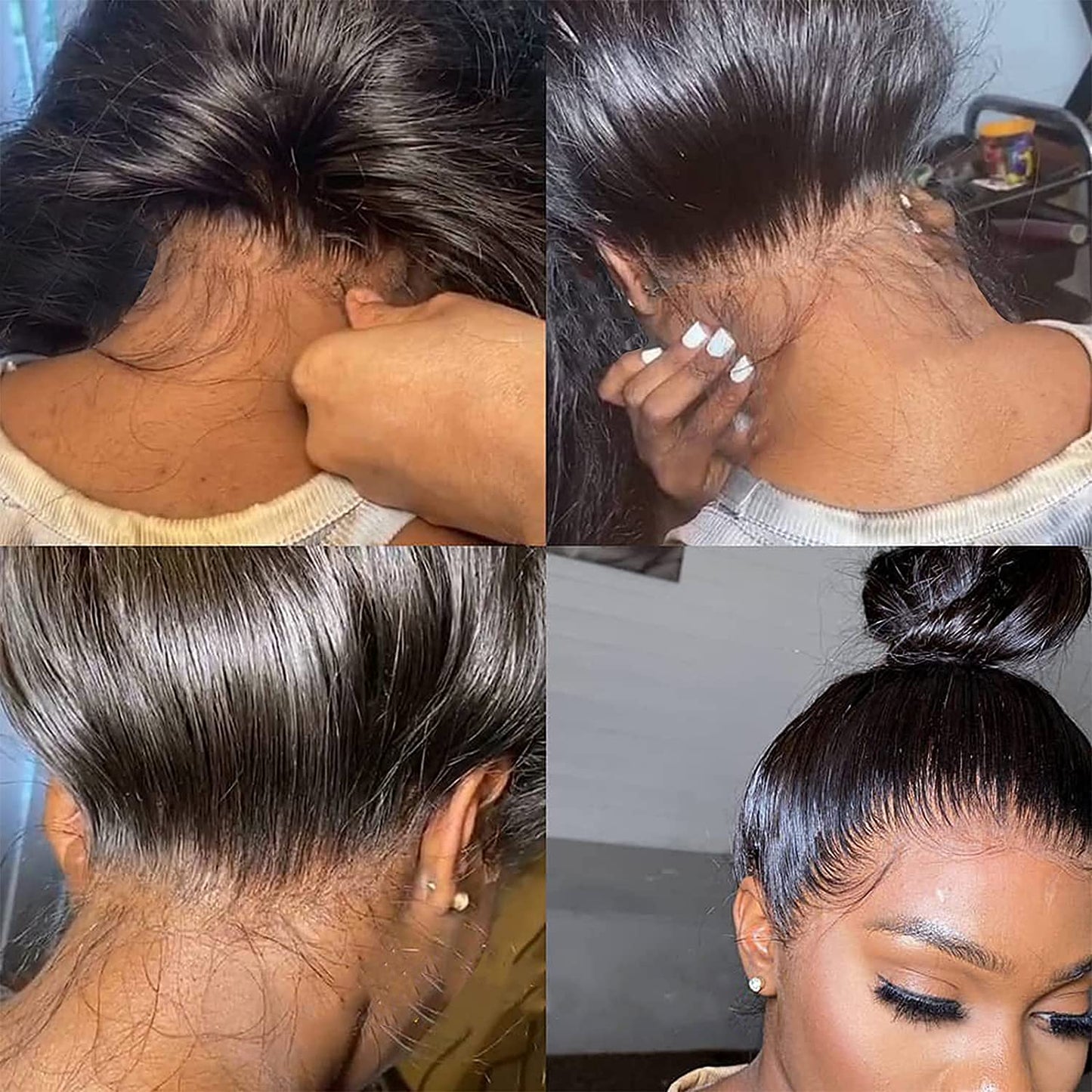 sdamey Straight 360 HD Lace Front Wigs Human Hair 180 Density Brazilian Frontal Wigs Human Hair Glueless Wigs Human Hair Pre Plucked pre Cut Wigs for Women