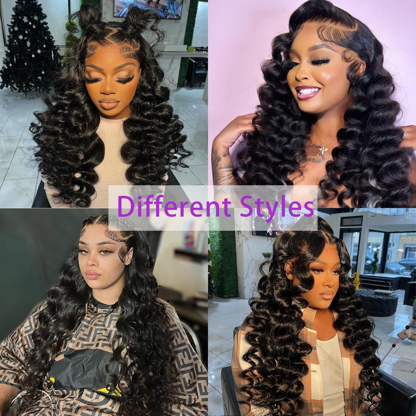 NKTU Deep Wave Lace Front Wigs Human Hair 200 Density Glueless Wigs for Women 13x4 HD Transparent Lace Front Wigs Pre Plucked with Baby Hair (22 Inch, Deep Wave Wigs)
