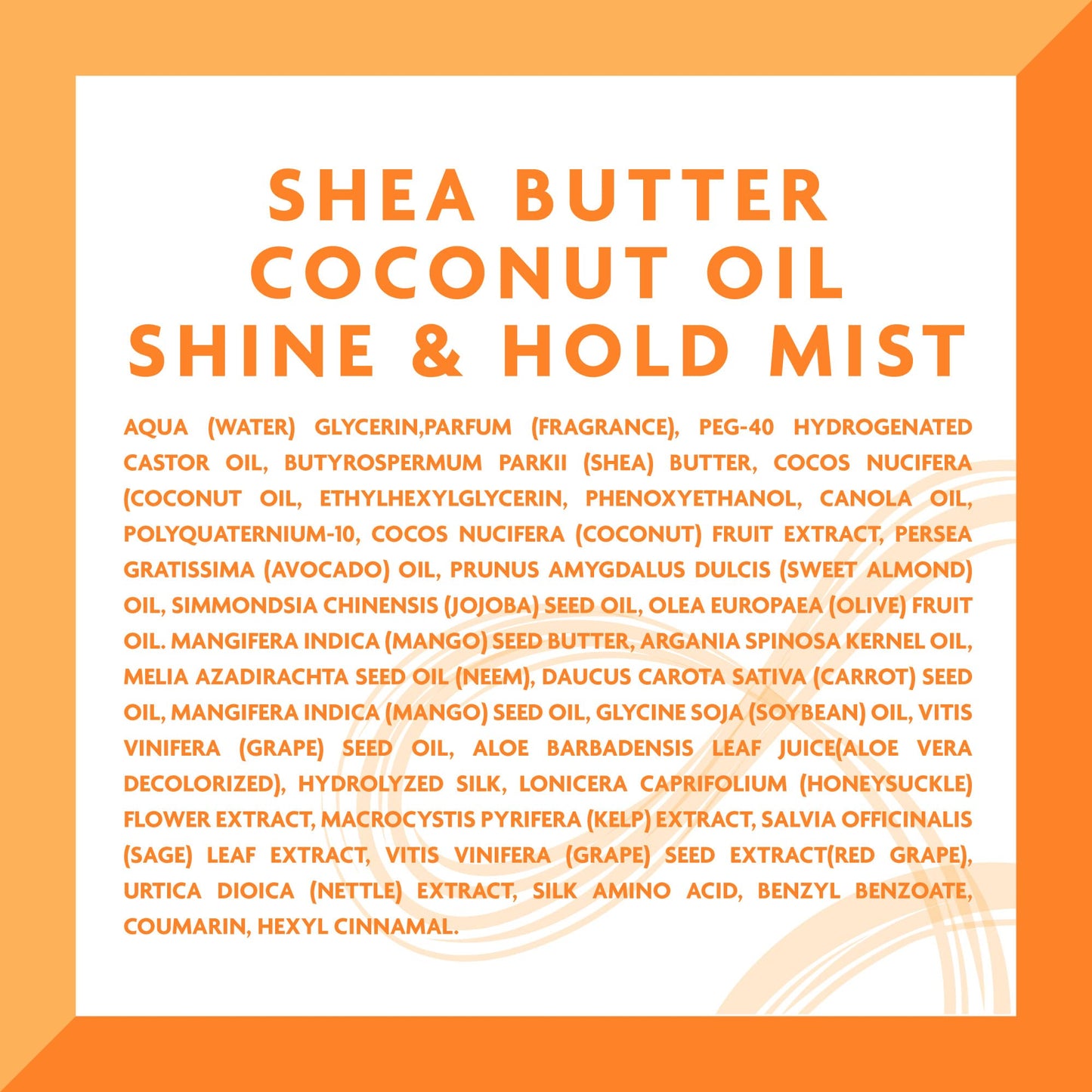 Cantu Coconut Oil Shine & Hold Mist with Shea Butter for Natural Hair, 8 fl oz