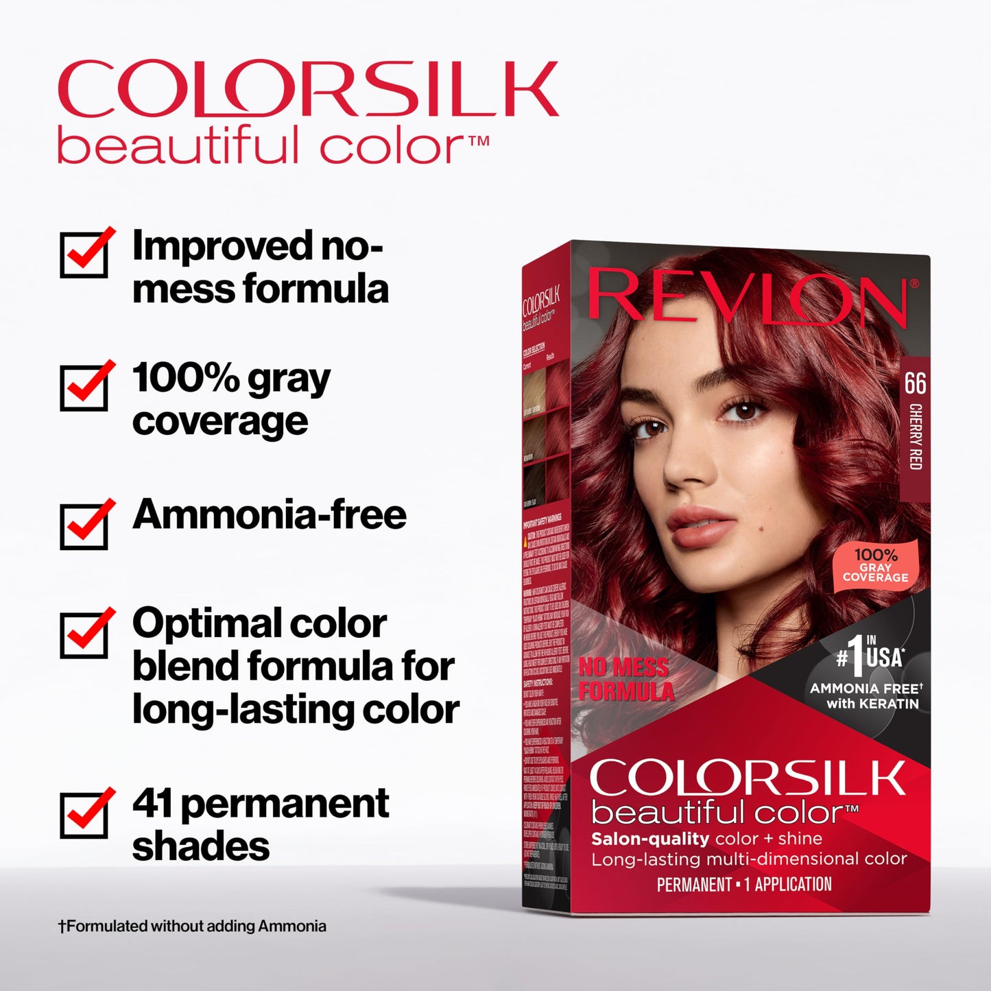 Revlon ColorSilk Beautiful Color Permanent Hair Color, Long-Lasting High-Definition Color, Shine & Silky Softness with 100% Gray Coverage, Ammonia Free, 30 Dark Brown, 3 Pack
