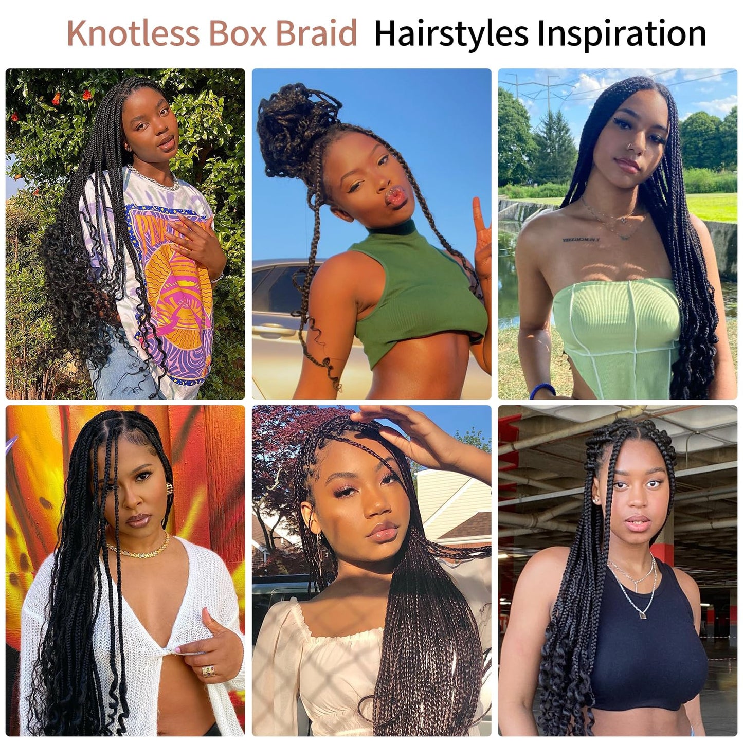 Lexqui 36 inch 360° Hd Full Lace Braided Wigs for Women Knotless Braided Wigs Box Braid Wig with Curly End Braid Lace Front Wig with Baby Hair Black