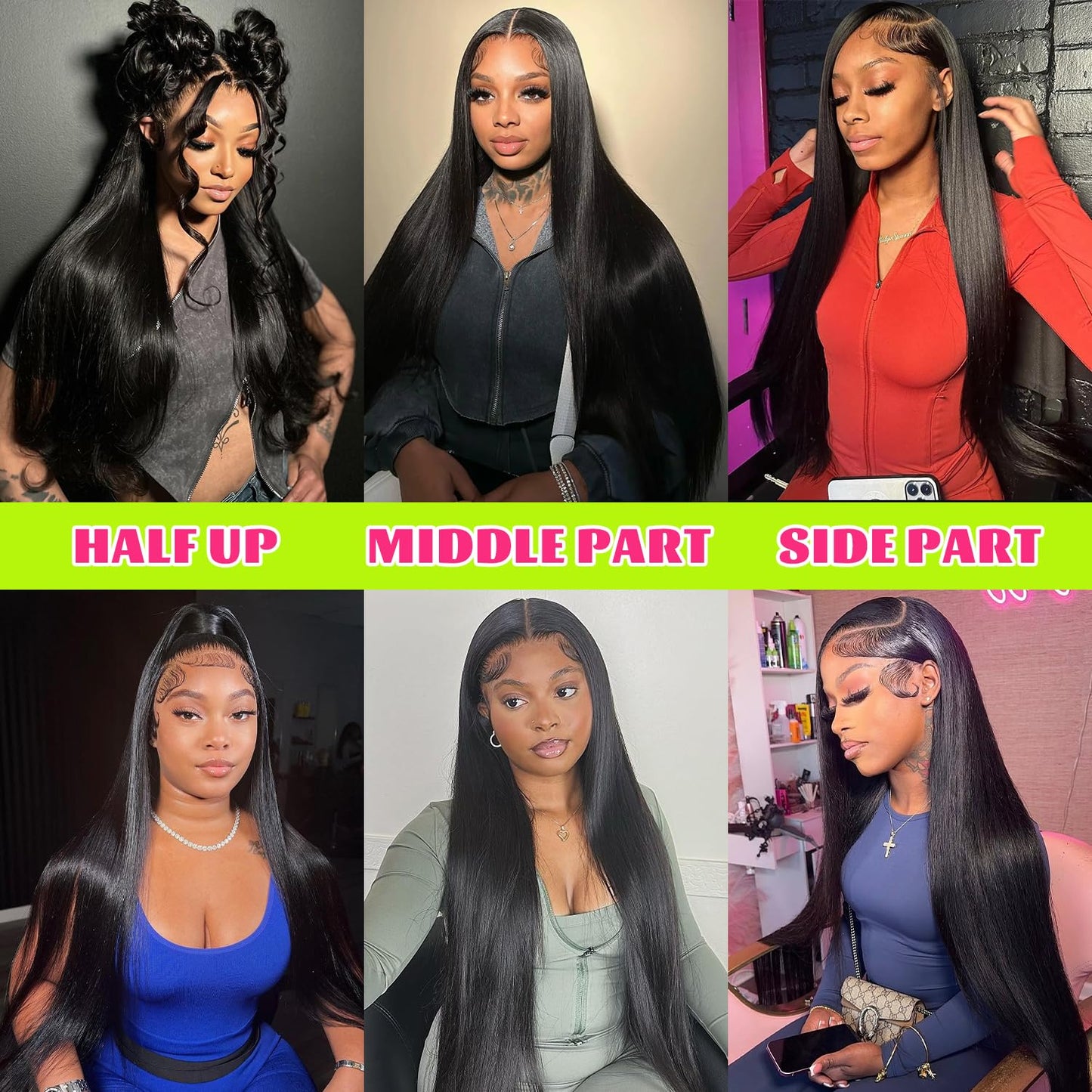 CabeDuck 26 Inch Straight Wigs Human Hair Pre Plucked Straight Lace Front Wigs Human Hair 13x4 HD Lace Frontal Wig for Women Natural Color