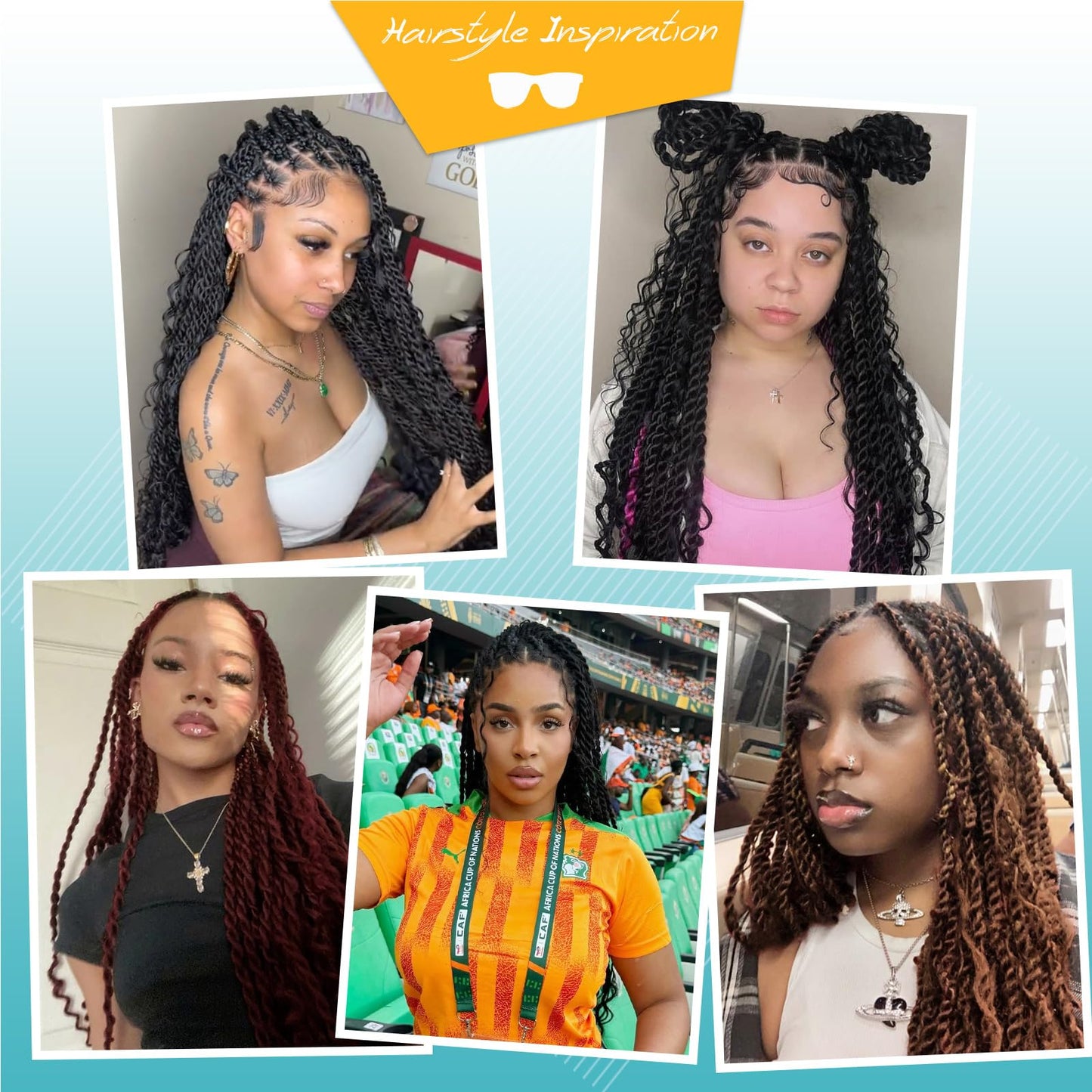 Kalyss HD Full Lace Boho Braided Wigs for Women 360 Lace Front Twist Braided Wigs with Baby Hair Blonde Premium Synthetic Knotless Braid Wig 36"