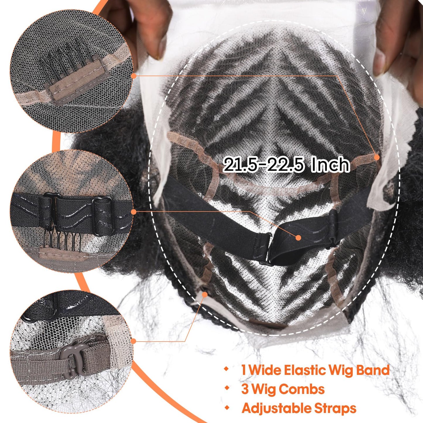 Lady Miranda Full Lace Braided Wig with Afro Puff Wigs for Black Women Short Braid Wig with Baby Hair Cornrow Box Braid Wigs for Black Women Short Lace Front Synthetic Fully Handmade Hair