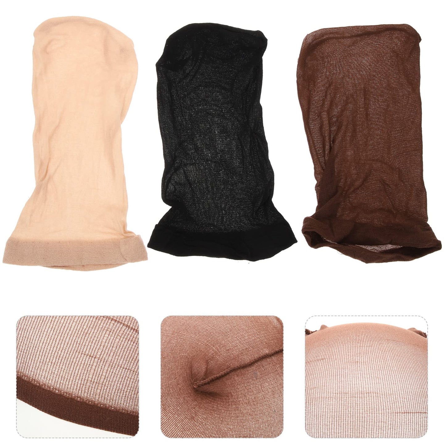LALAFINA 16pcs Fake Hair Net Wig Hair Net Hair Wig Caps Wig Net Caps Breathable Wig Caps Mesh Wig Caps Wig Net Head Cover Hair Styling Tool Nylon Wig Caps Wig Caps for Wig Making Wig Mesh