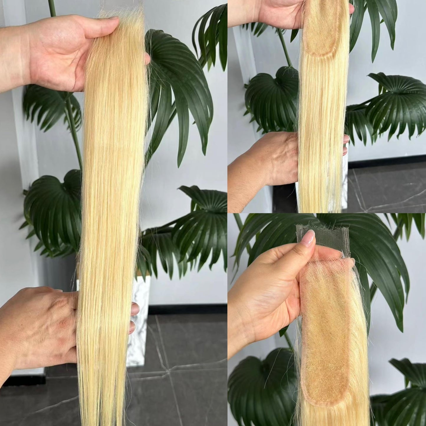 Aorbige 2x6 Long Deep Parting HD Swiss Lace Melt Skin Lace Closure Raw Hair Materials Straight Style Much Fuller with Natural Hair Line Human Hair Natural Black Color (14inch, HD 2x6 613 lace closure)