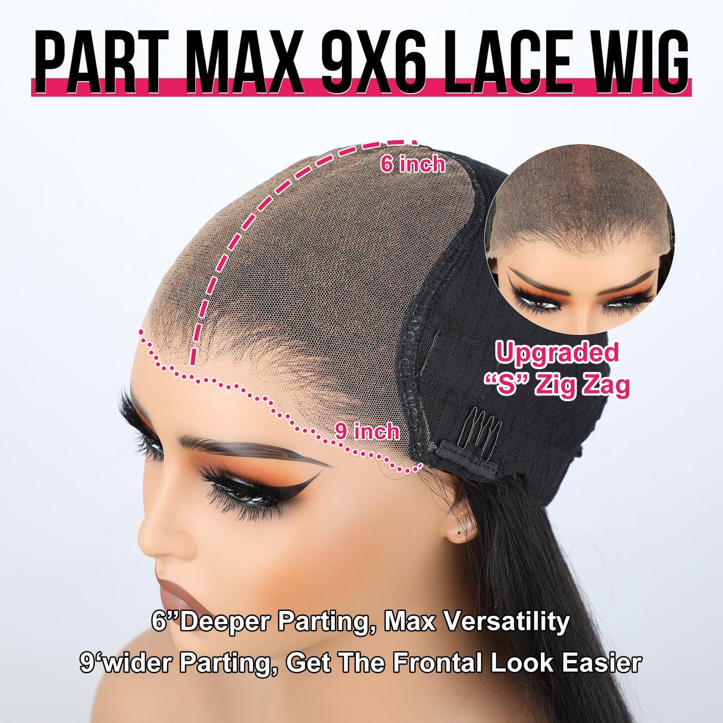 ISEE HAIR Straight Wear Go Glueless Wig Human Hair Pre Plucked Pre Cut 9x6 HD Lace Pre Bleached Tiny Knots Human Hair Wigs For Women 20 Inch