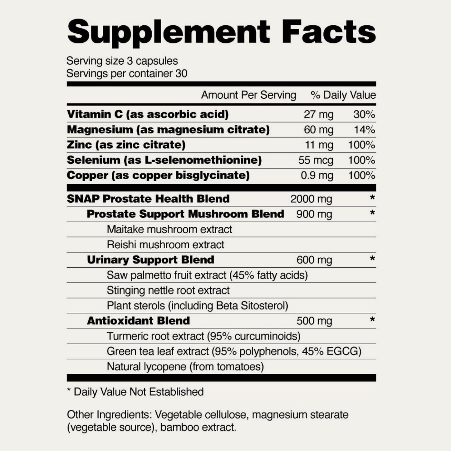 Snap Supplements Prostate Health Support Supplement Bundle with Testosterone Booster, 90 Capsules & 90 Capsules