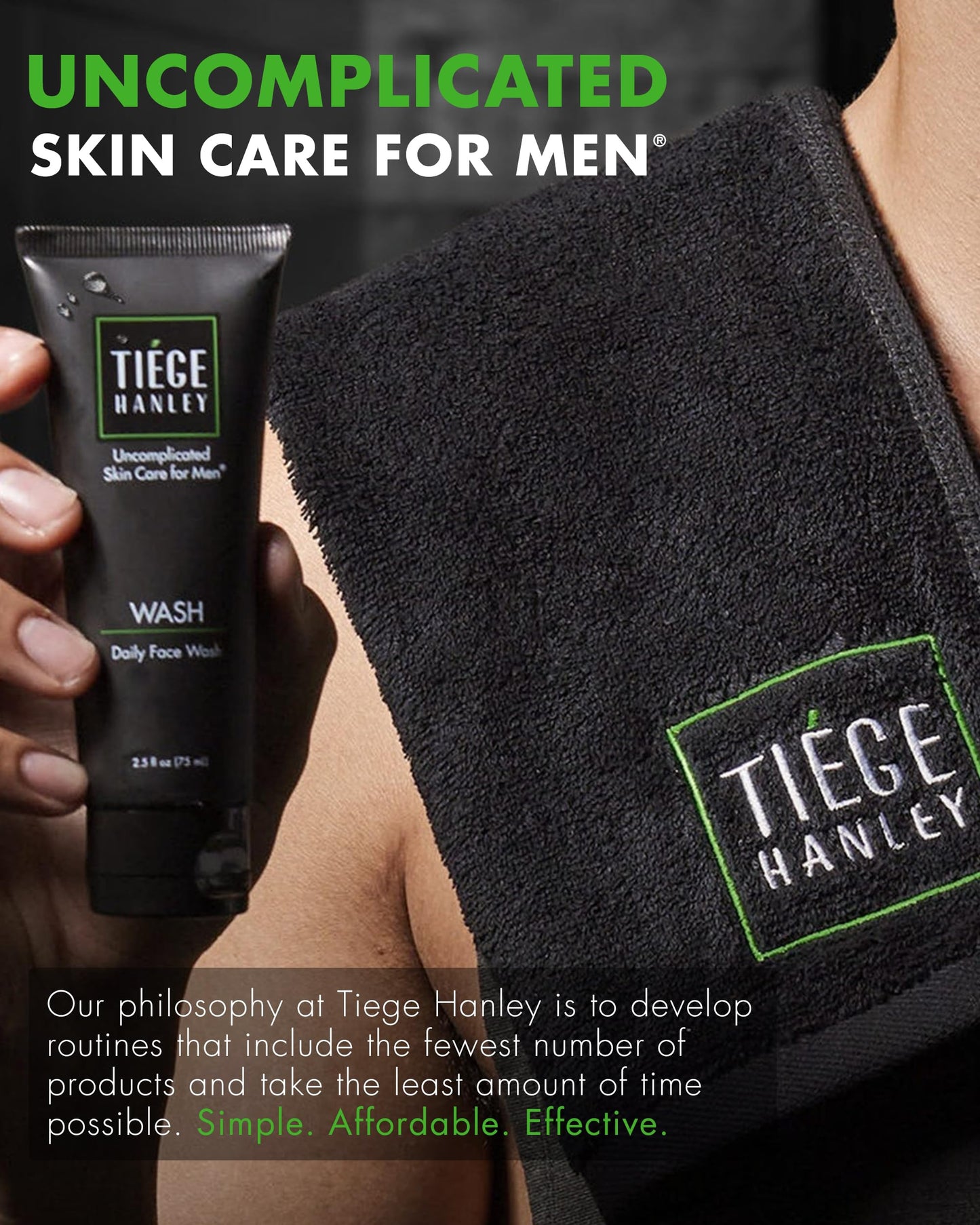 Tiege Hanley Men’s Skin Care Set, Essential Routine (System Level 1) – Face Wash, Scrub & Moisturizer for Healthier, Hydrated Skin | Daily Men’s Skin Care Kit for Sensitive skin & Dryness Protection